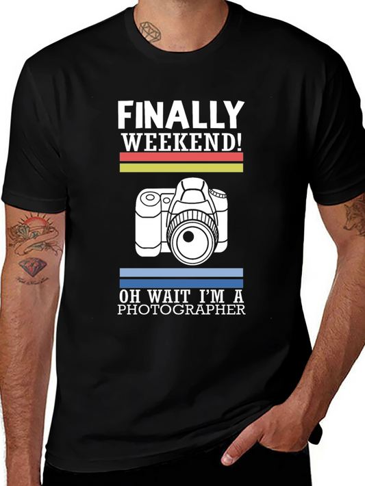 Photographer Weekend T-Shirt -  Funny Camera Tee