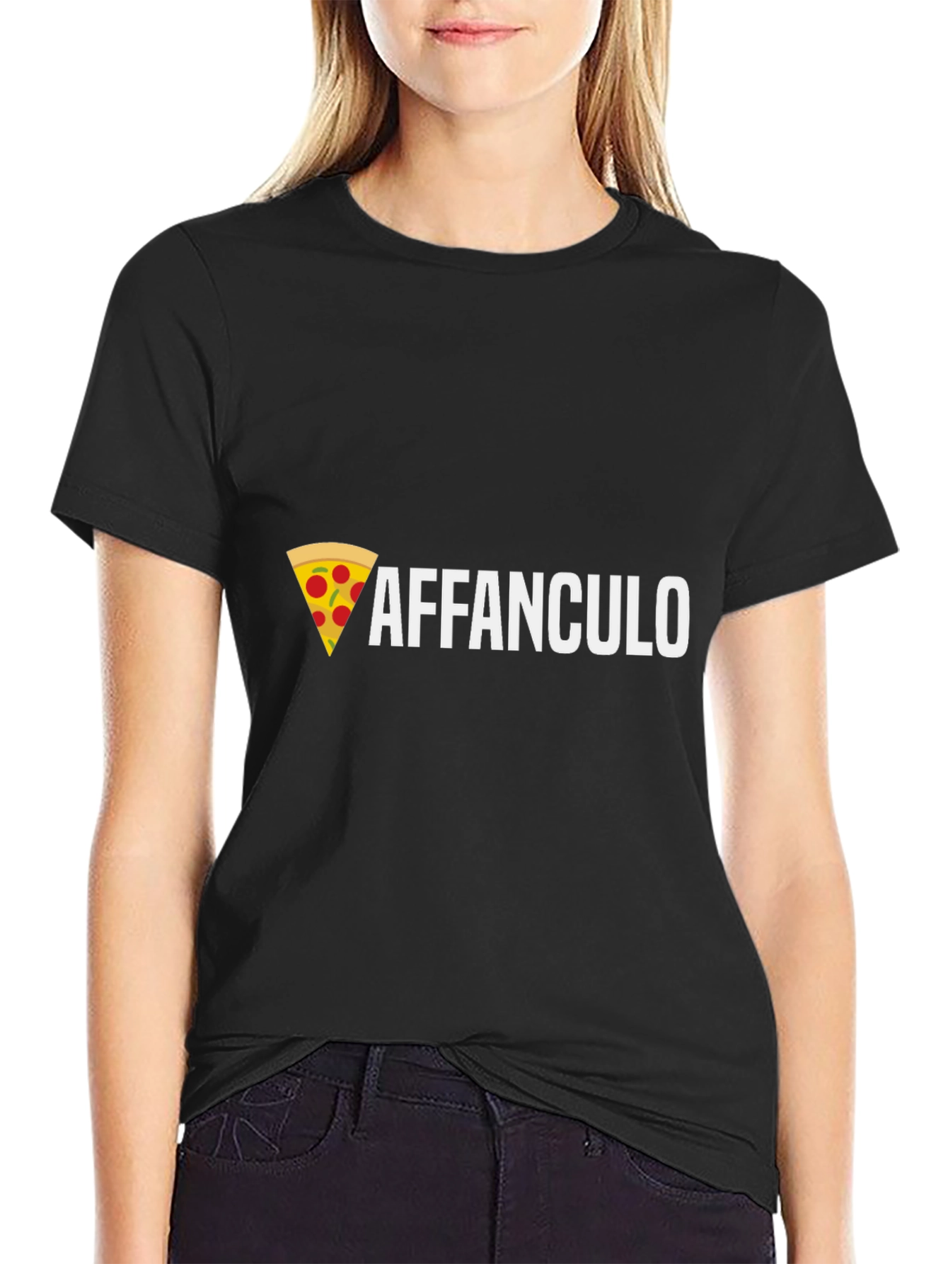 Affanculo Pizza Graphic T-Shirt