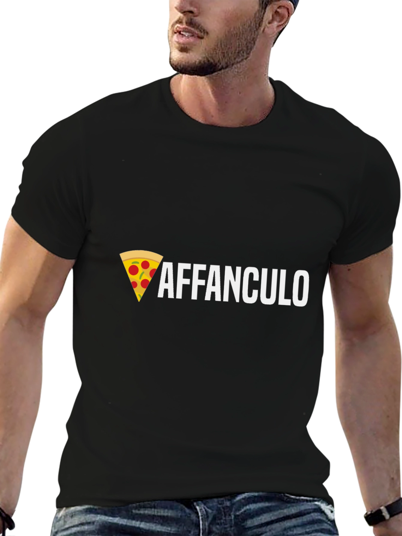 Affanculo Pizza Graphic T-Shirt