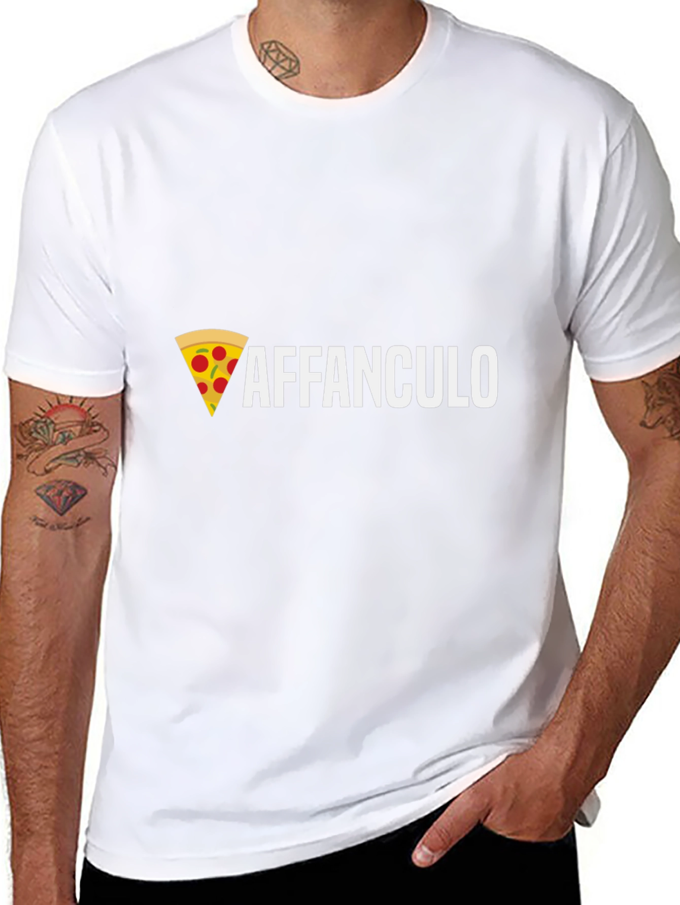Affanculo Pizza Graphic T-Shirt