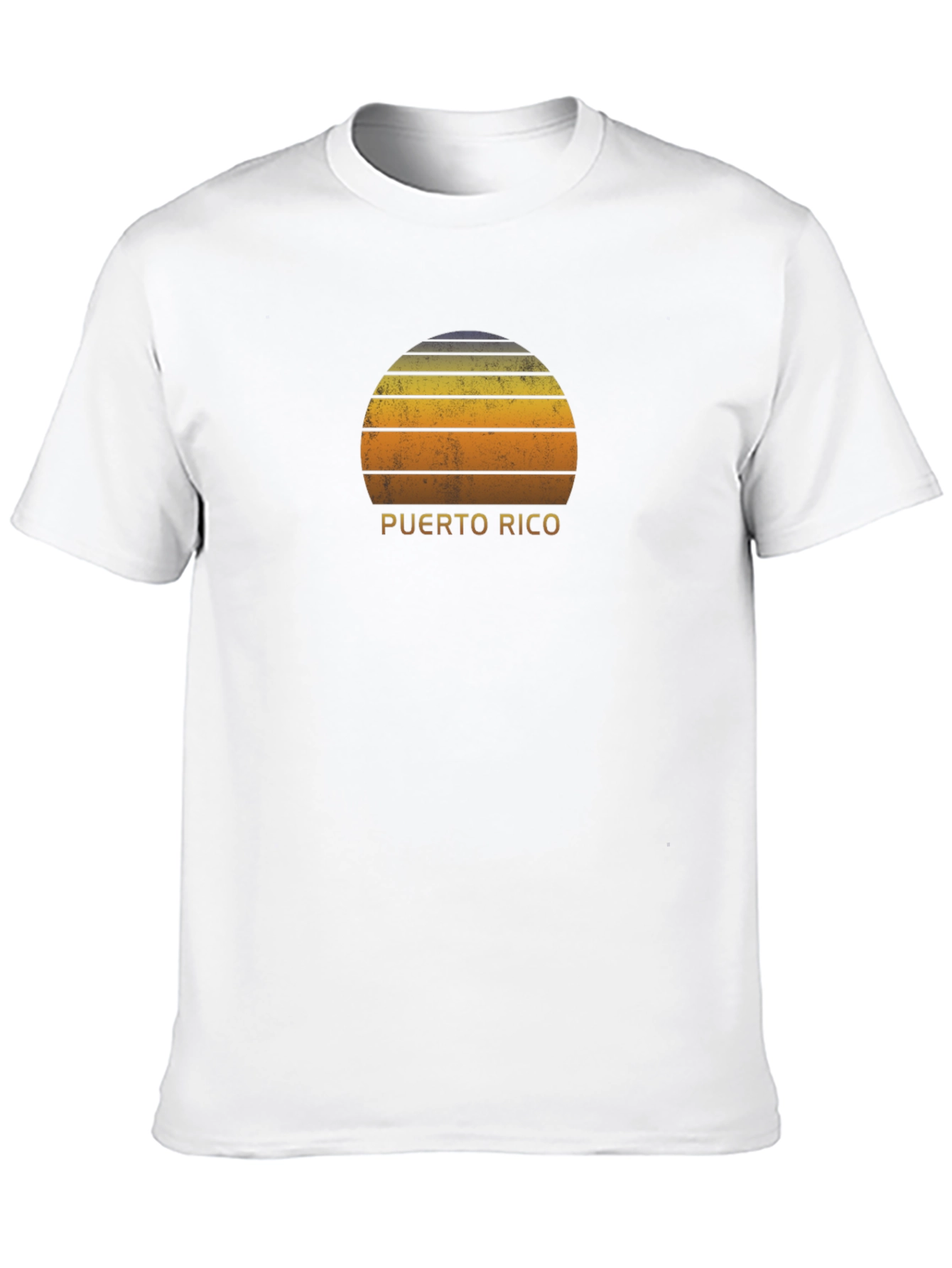 Puerto Rico Sunset Graphic Tee - Black
