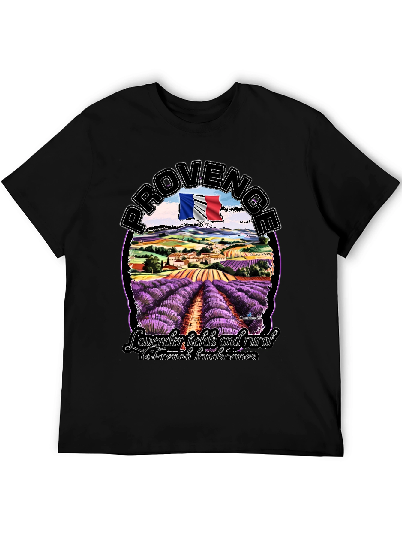 Provence Lavender Fields Graphic T-Shirt