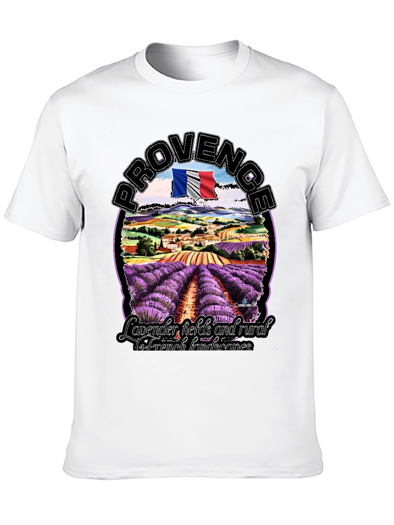 Provence Lavender Fields Graphic T-Shirt