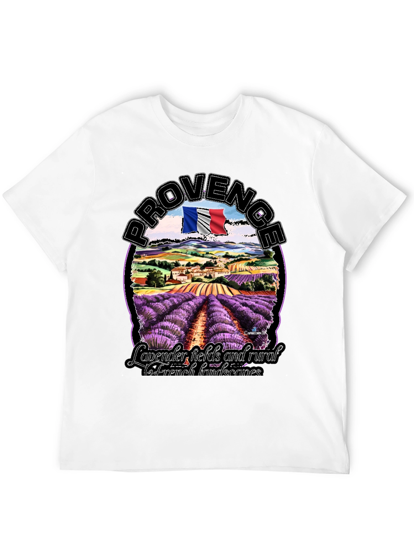Provence Lavender Fields Graphic T-Shirt