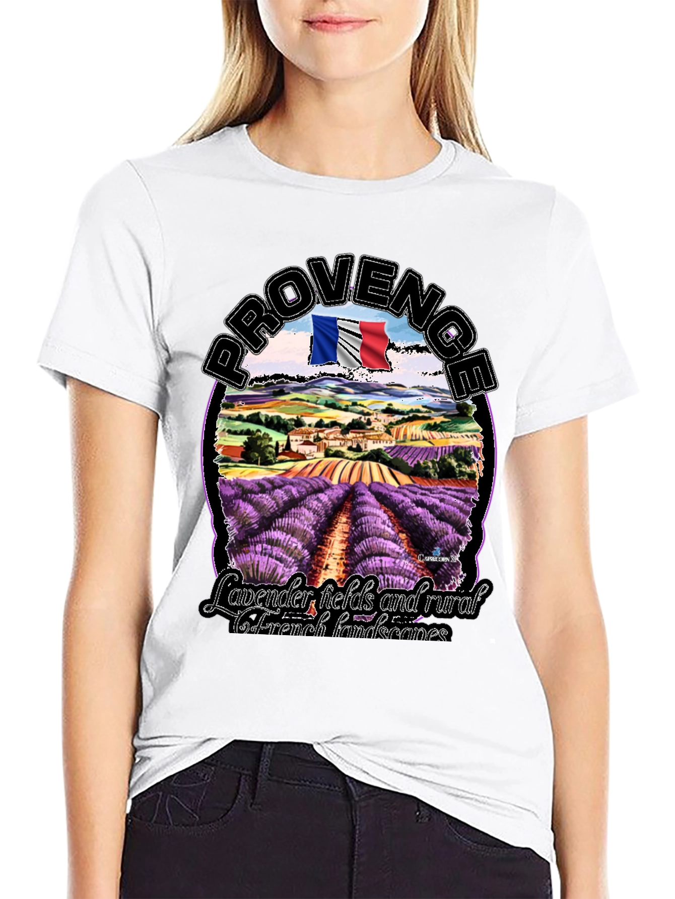 Provence Lavender Fields Graphic T-Shirt