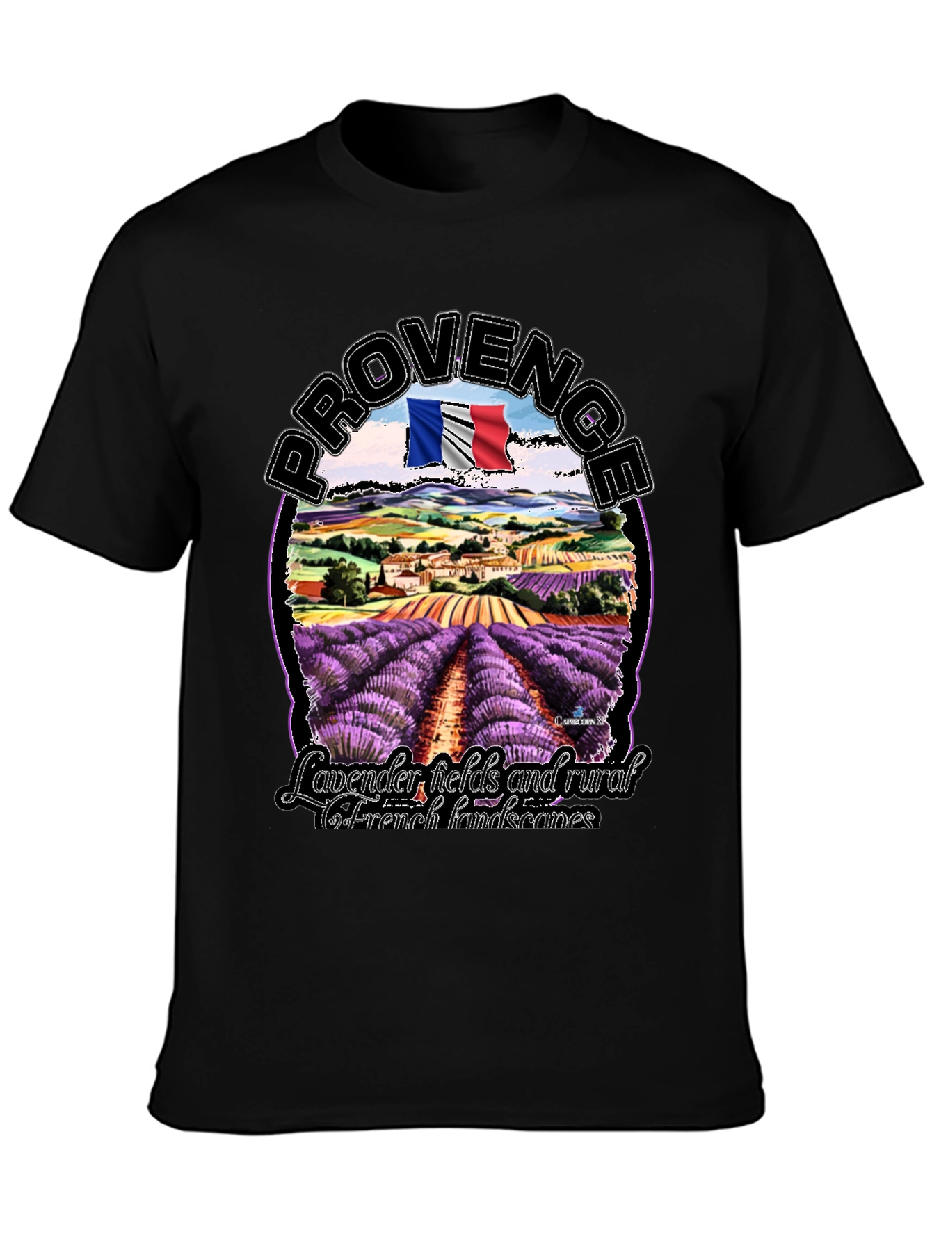 Provence Lavender Fields Graphic T-Shirt