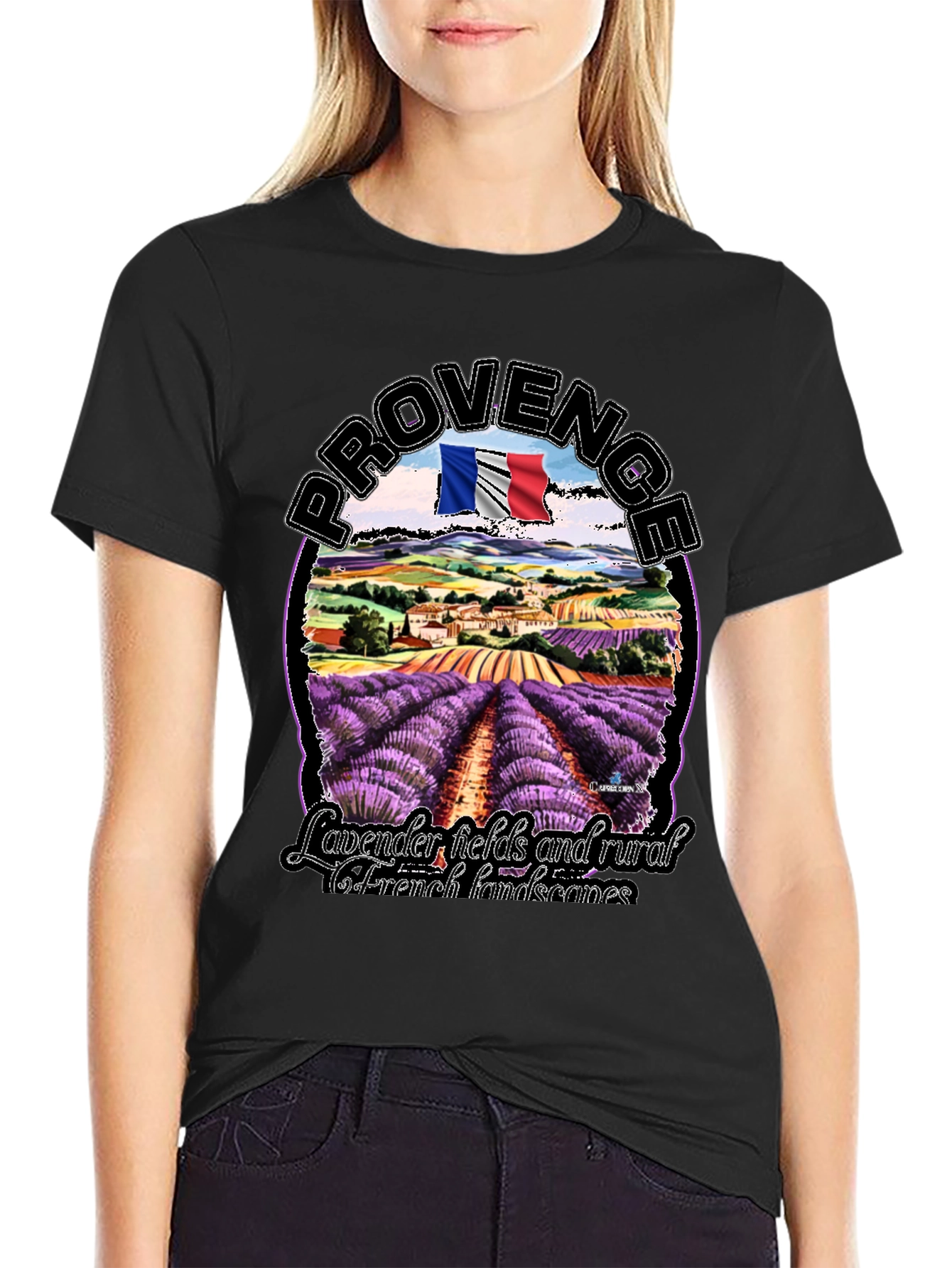 Provence Lavender Fields Graphic T-Shirt
