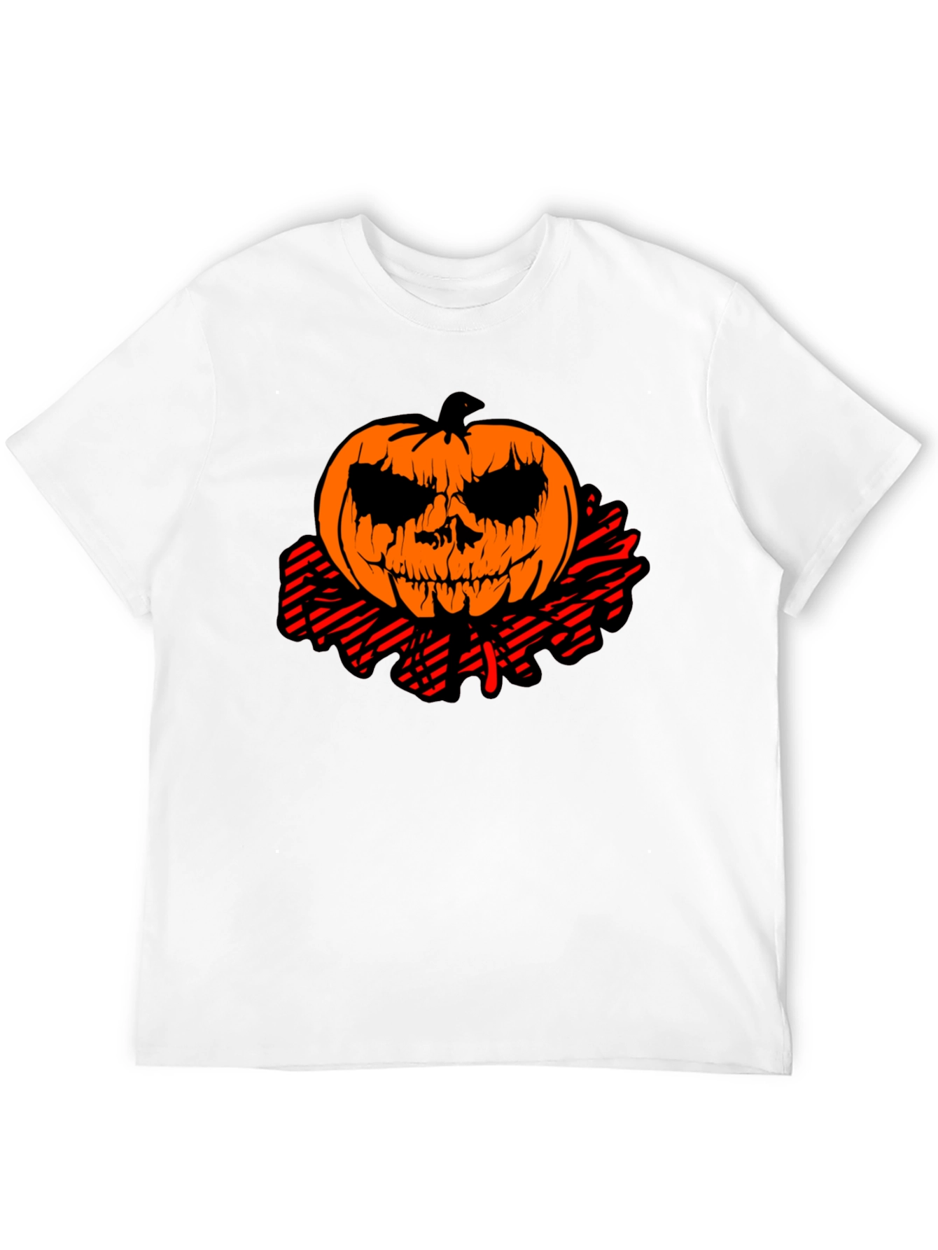 Halloween Pumpkin Head Graphic Tee
