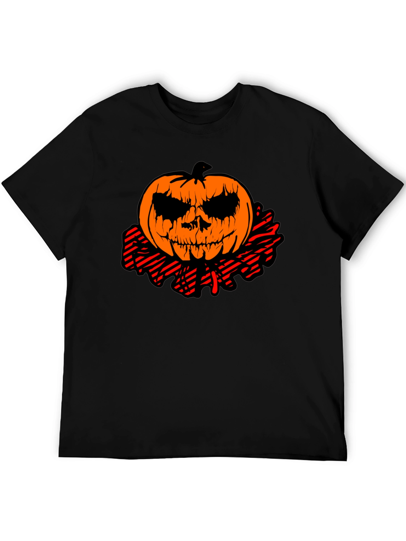 Halloween Pumpkin Head Graphic Tee