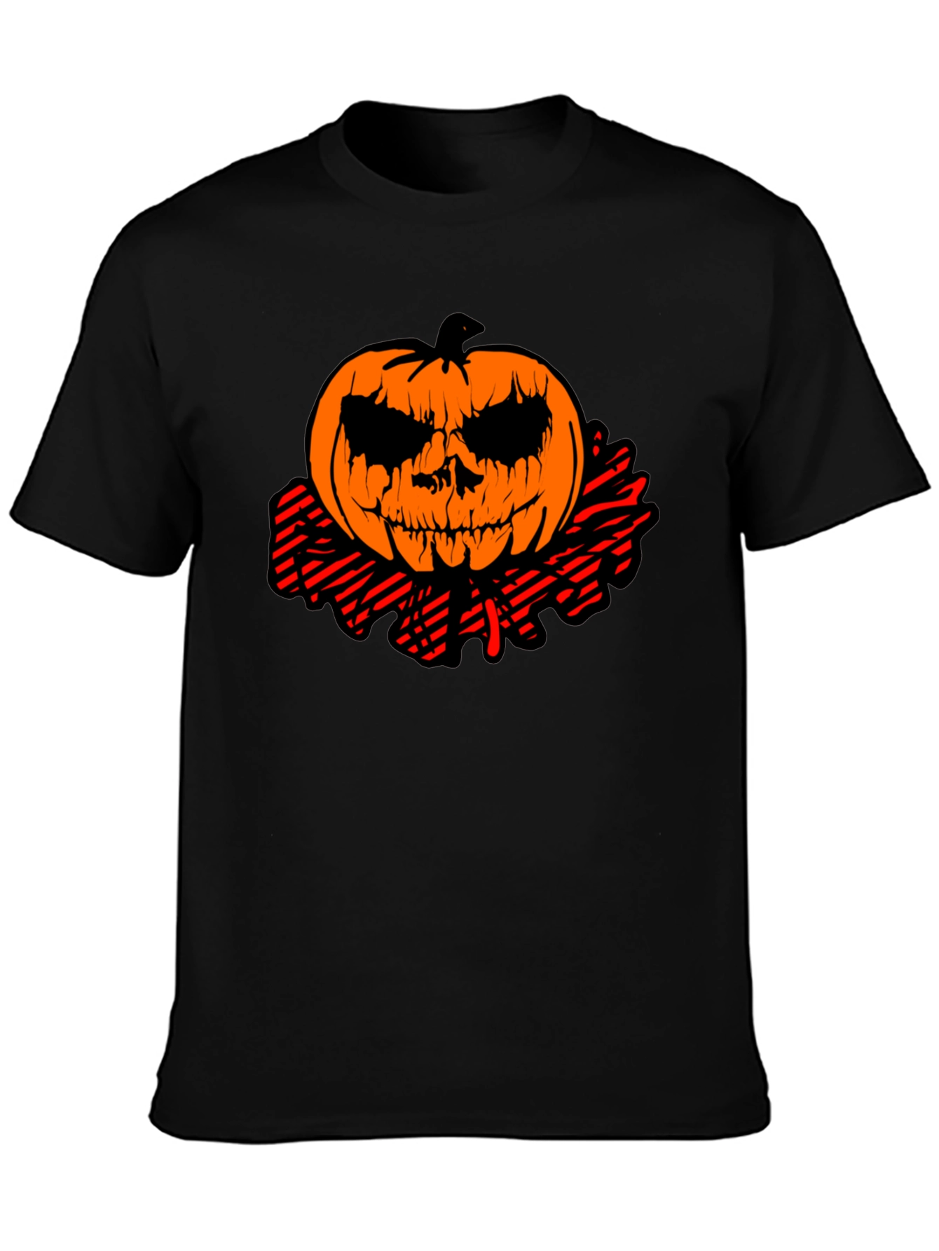 Halloween Pumpkin Head Graphic Tee