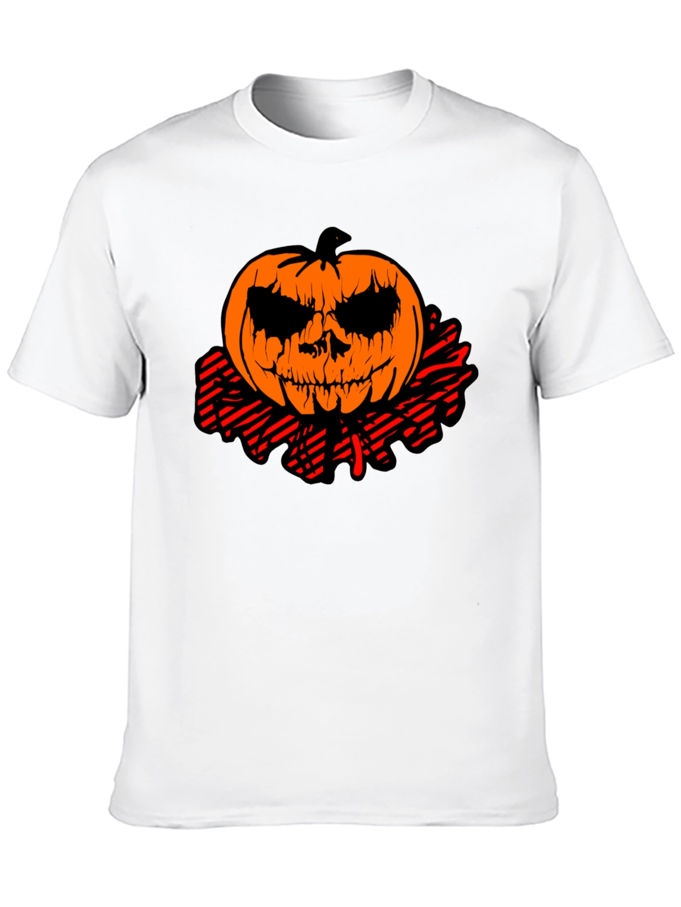 Halloween Pumpkin Head Graphic Tee
