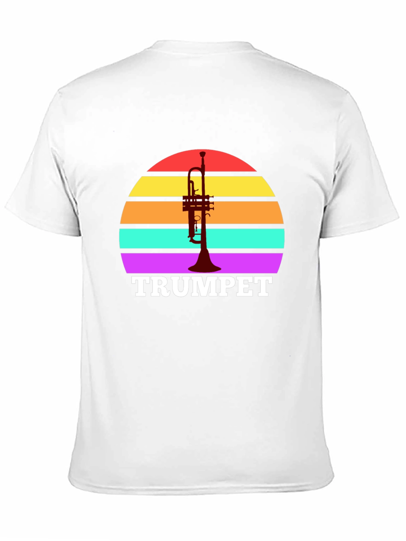 Retro Trumpet Sunset Graphic Tee