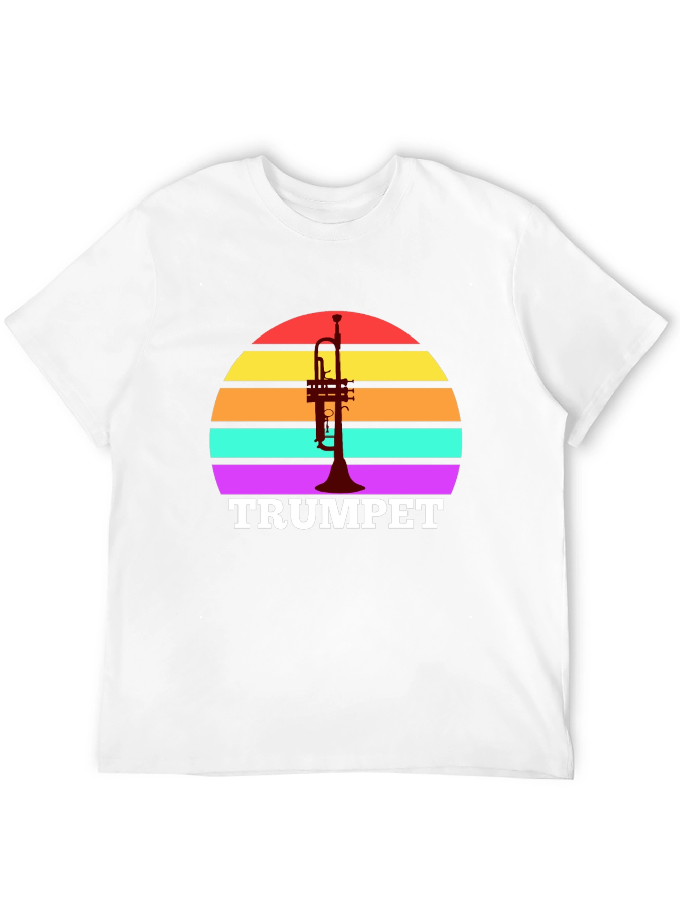 Retro Trumpet Sunset Graphic Tee
