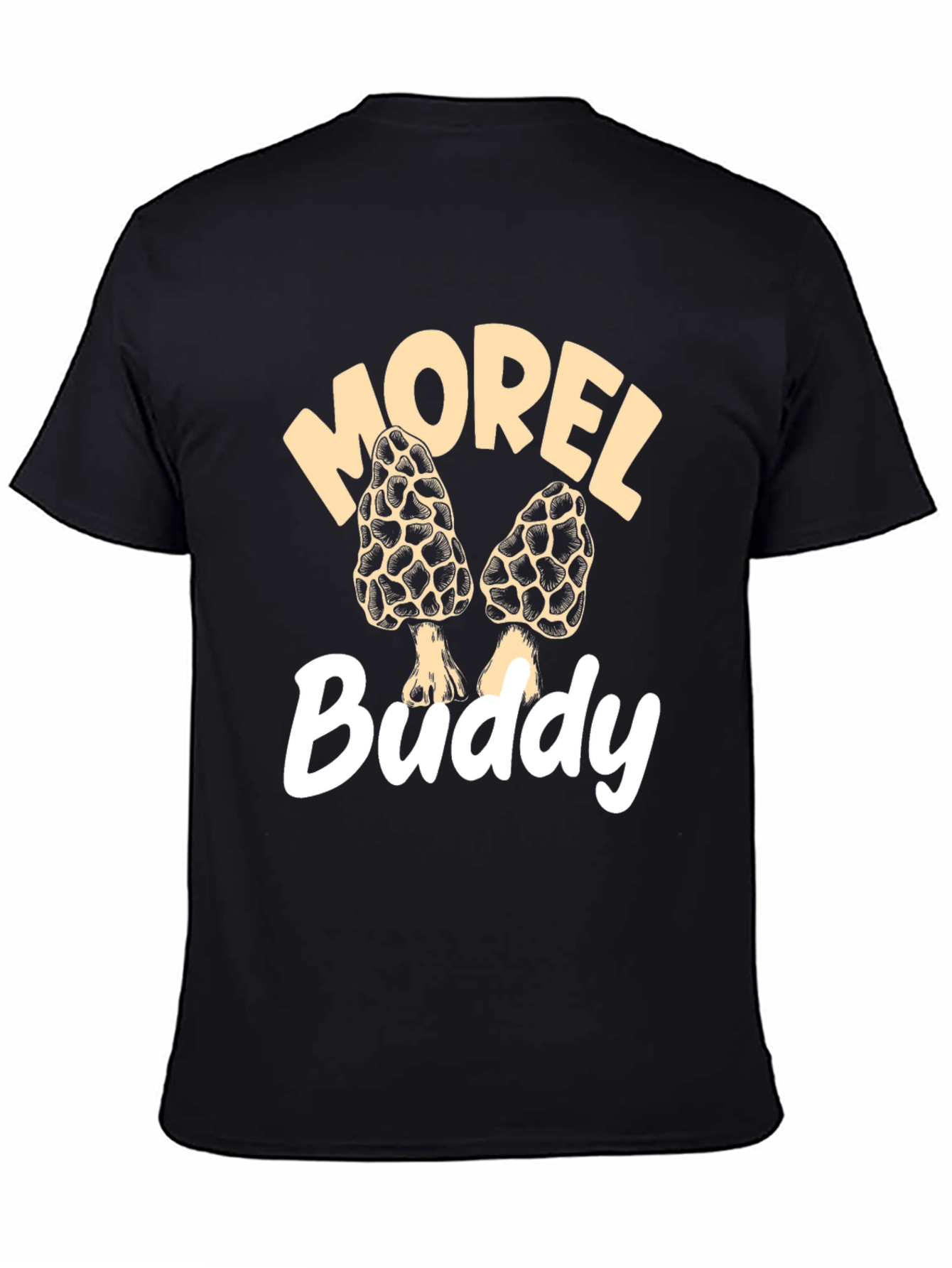 Morel Buddy Graphic T-Shirt Mushroom Hunting Tee