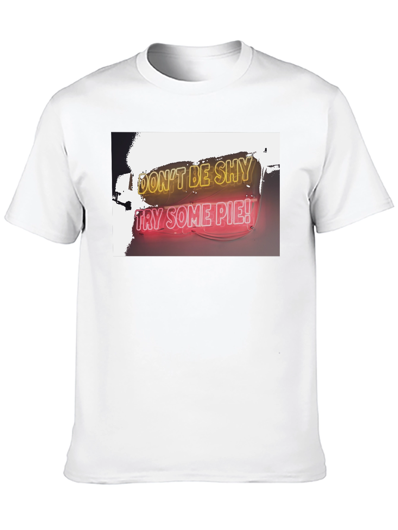 Dont Be Shy Try Some Pie! Black T-Shirt