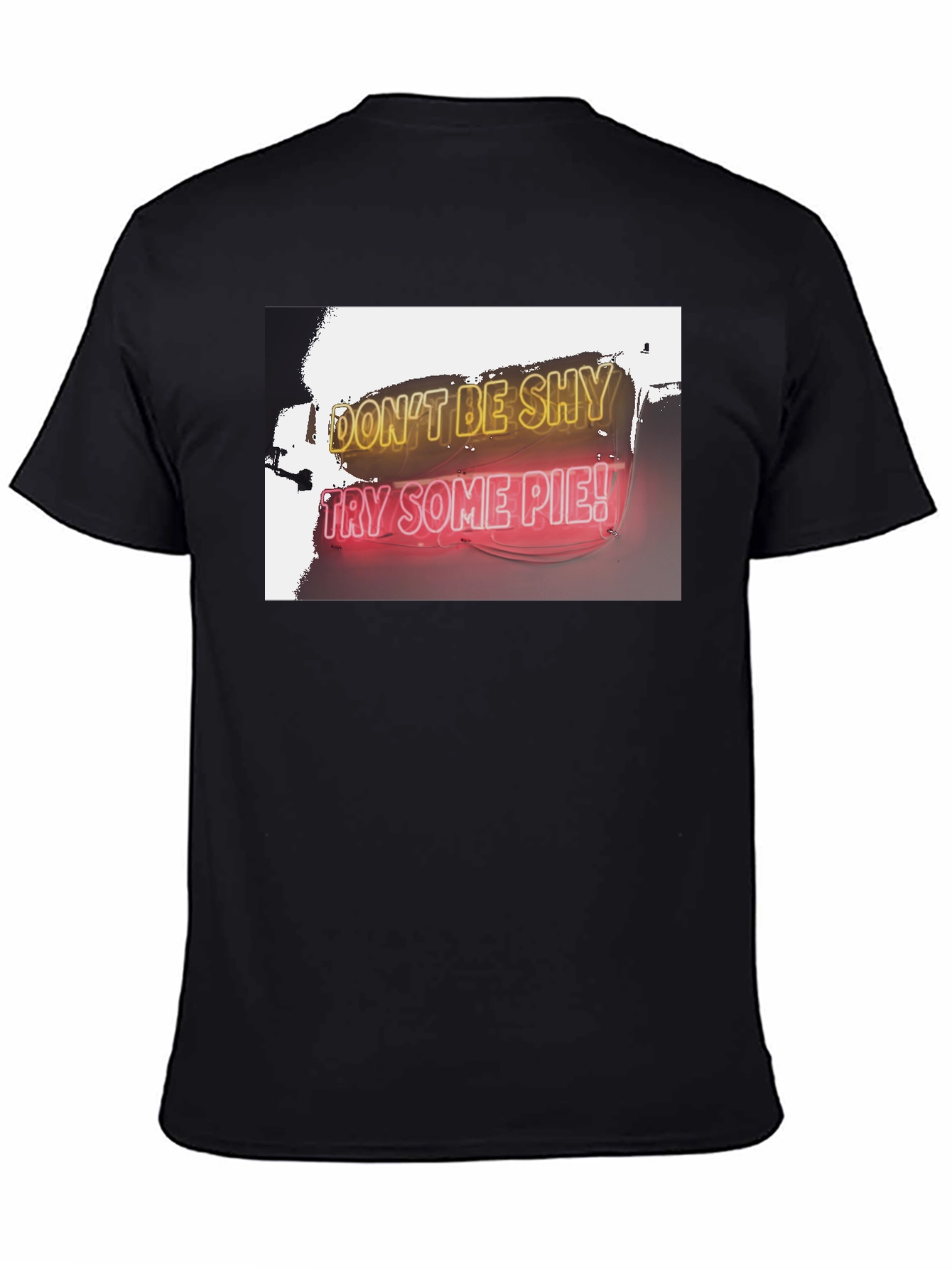 Dont Be Shy Try Some Pie! Black T-Shirt