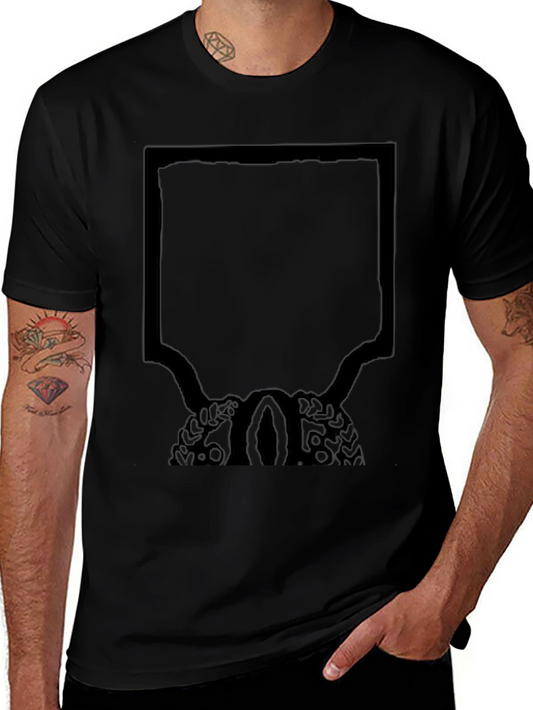 Unique Graphic Tee - Black