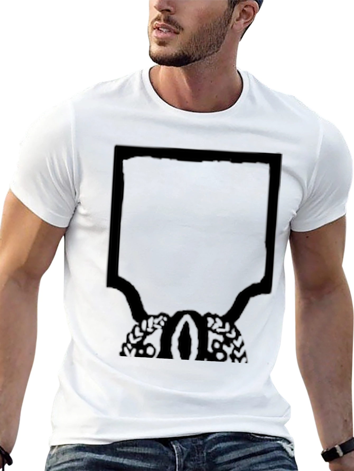 Unique Graphic Tee - Black