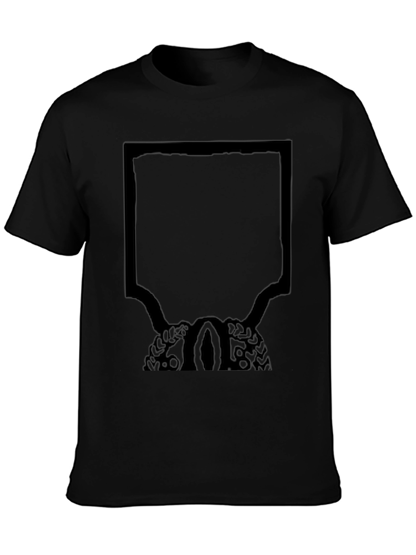 Unique Graphic Tee - Black