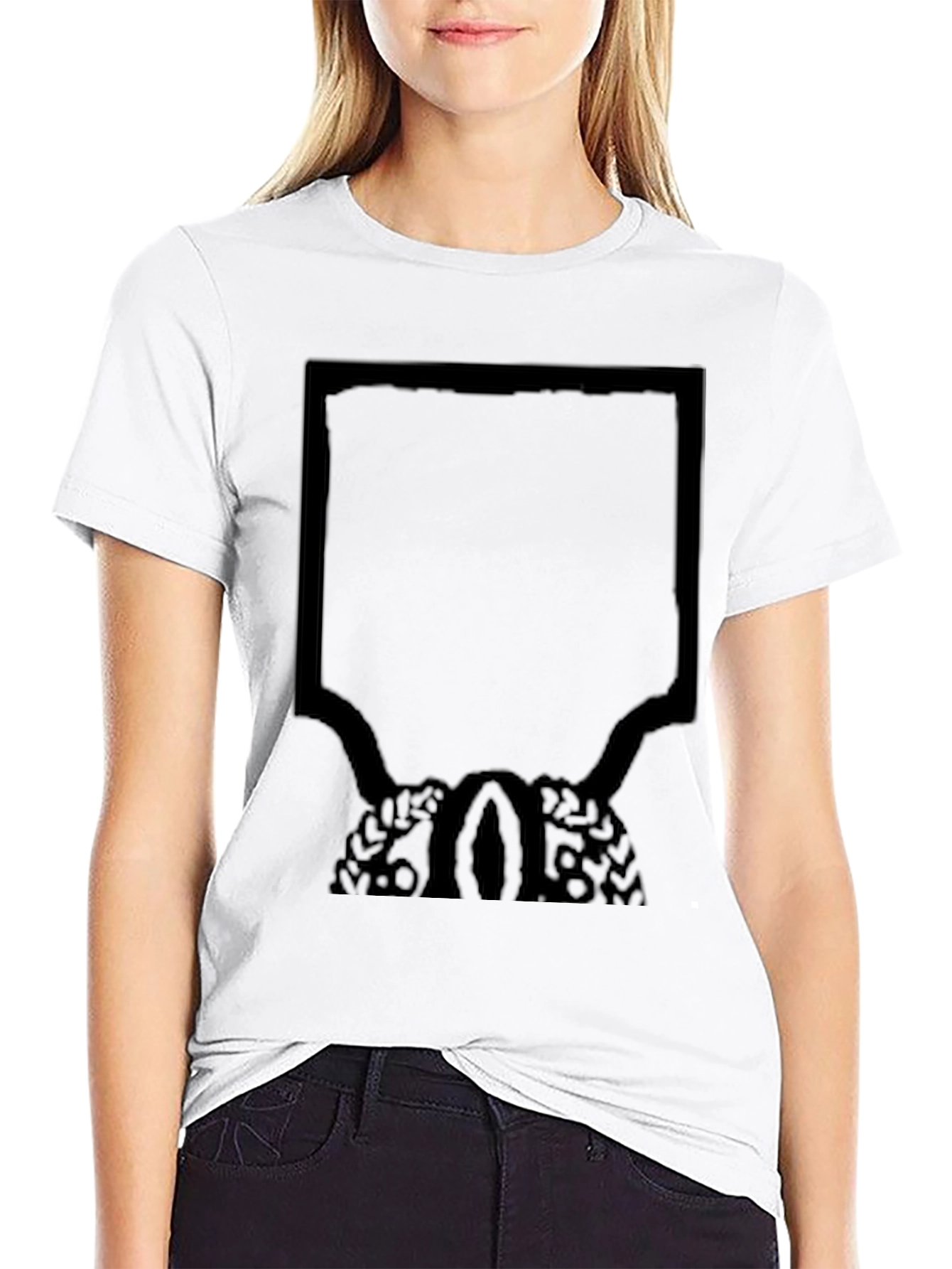Unique Graphic Tee - Black