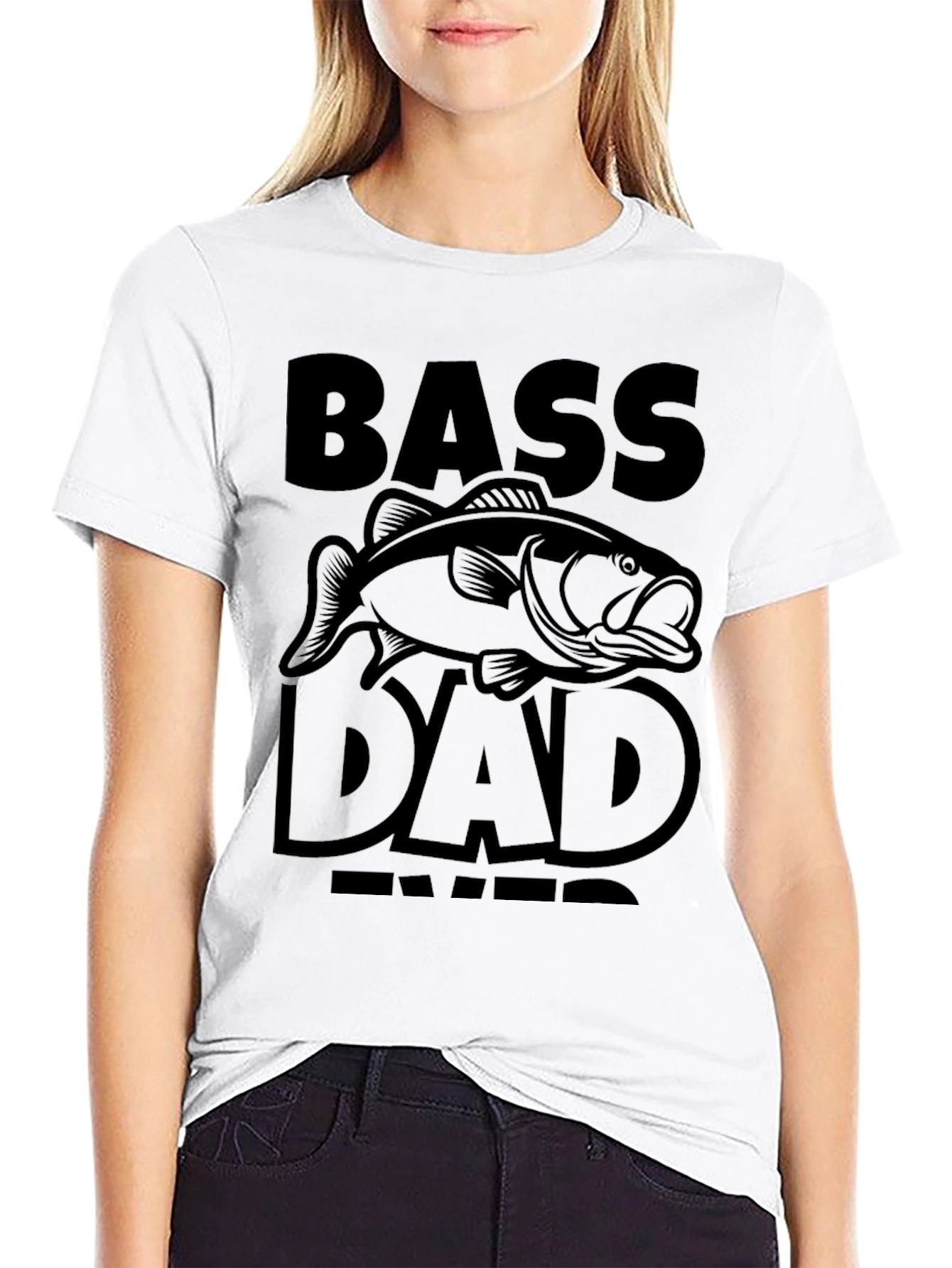Bass Dad Ever Black T-Shirt