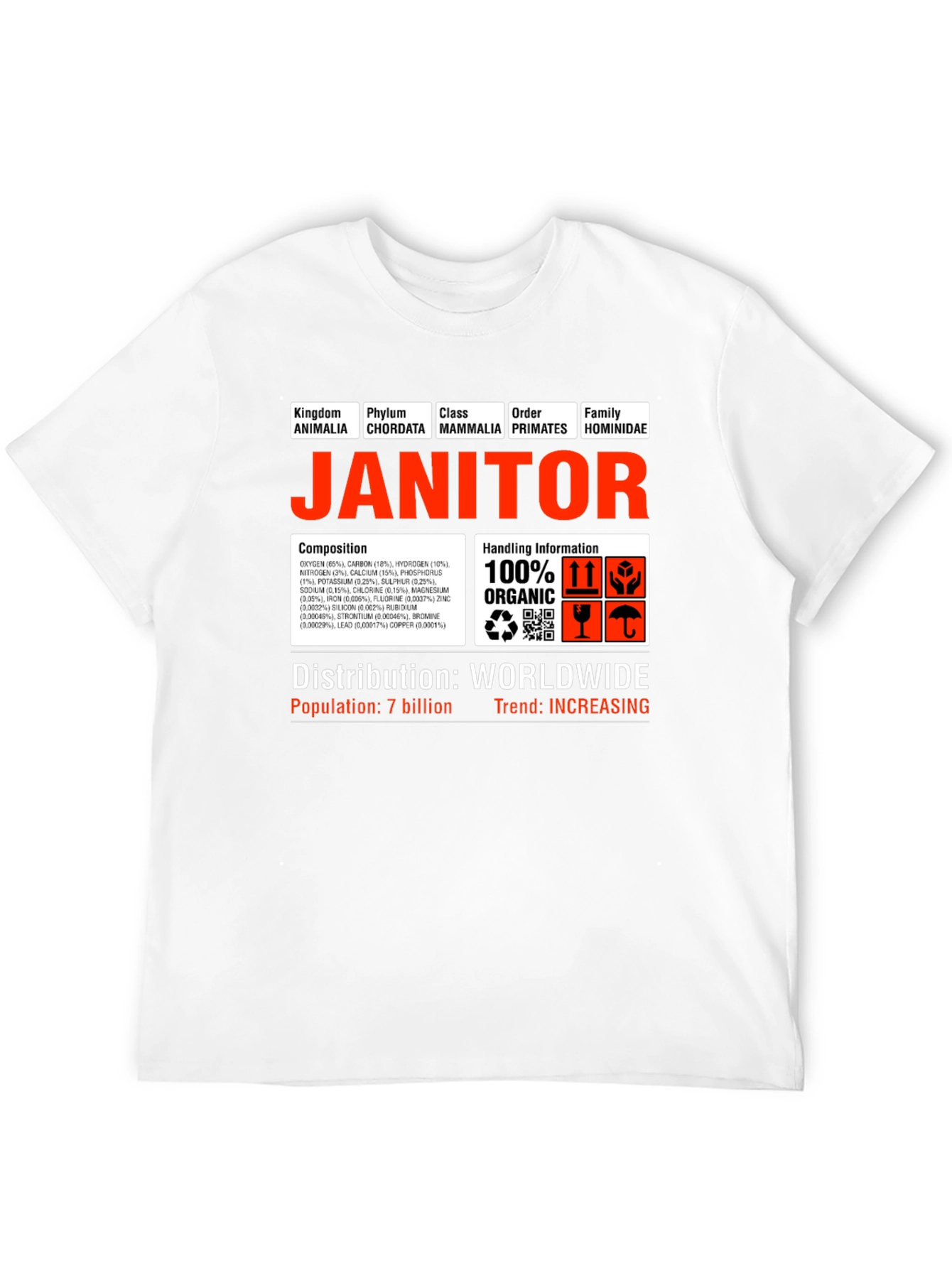 Janitor Hominidae Science T-Shirt