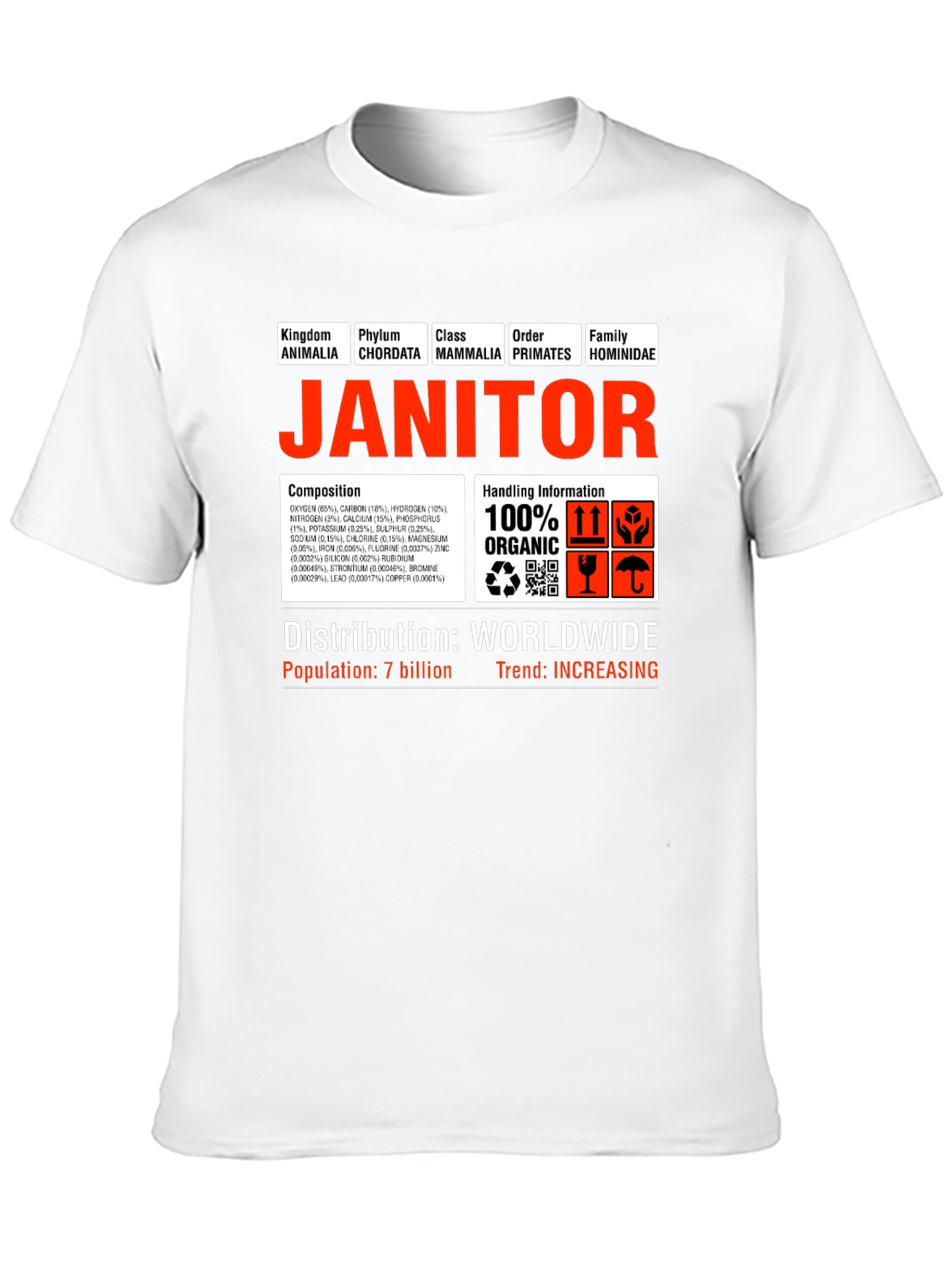 Janitor Hominidae Science T-Shirt