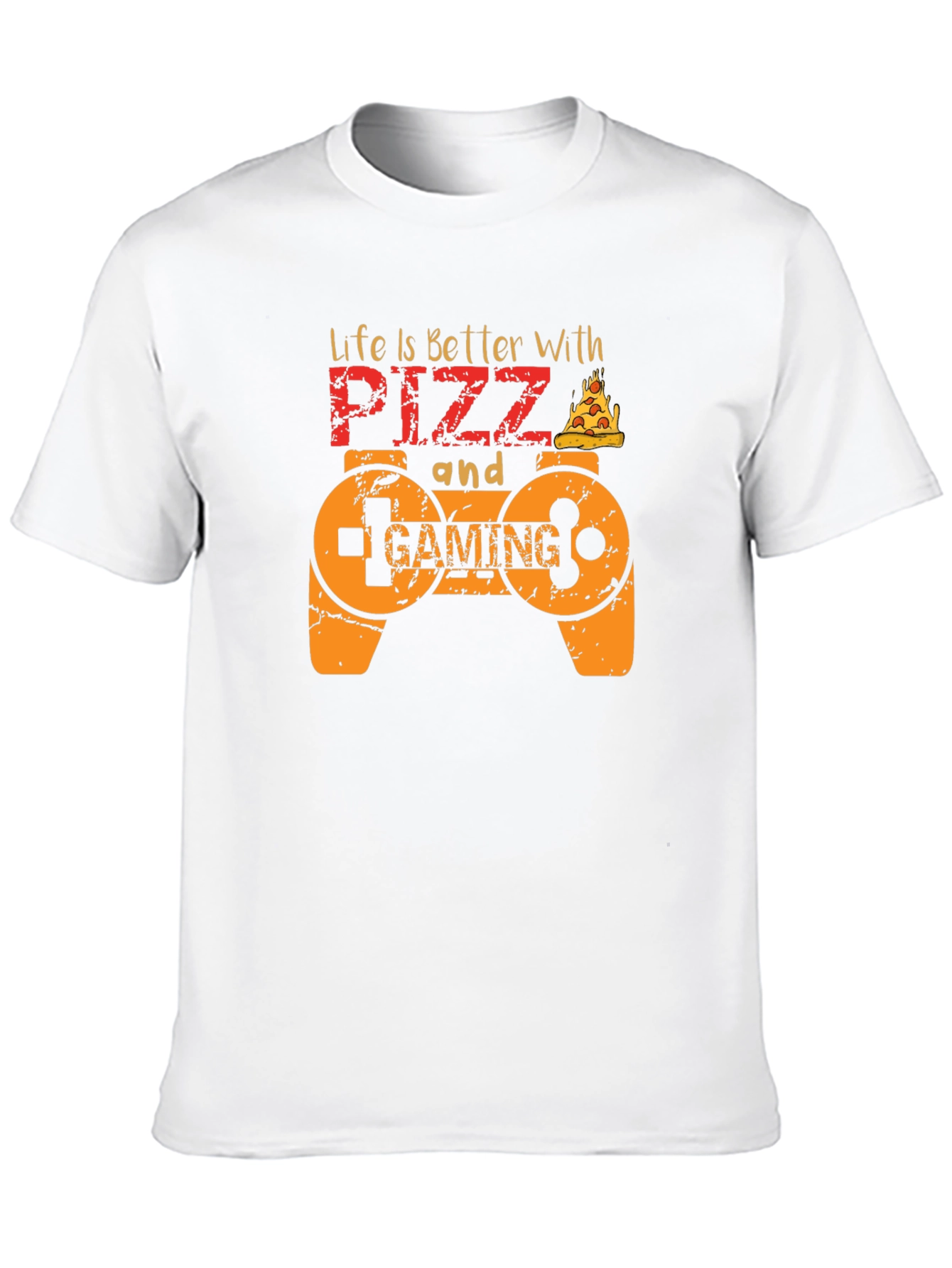 Life is Better with Pizza and Gaming T-Shirt