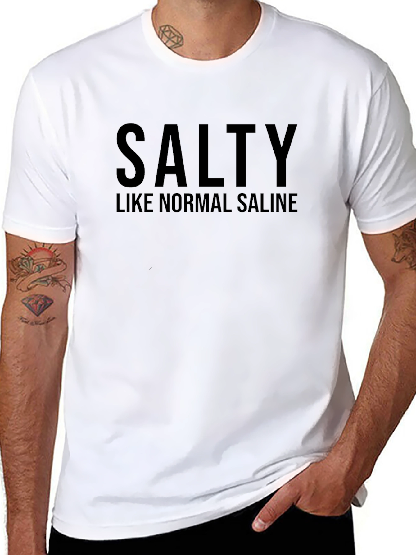 Salty Like Normal Saline Graphic T-Shirt