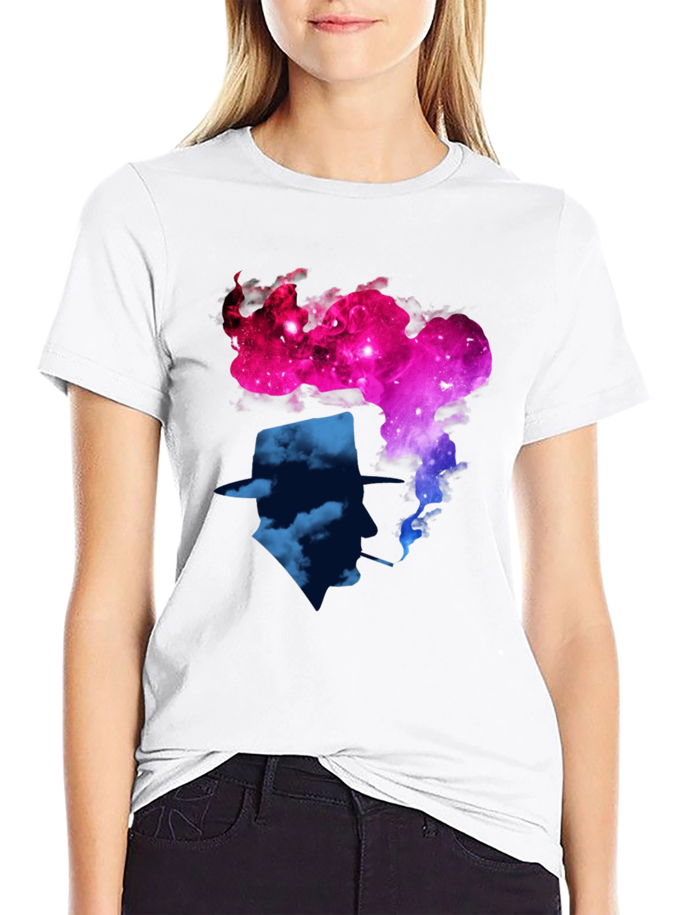 Cosmic Fedora T-Shirt - Galaxy Brain