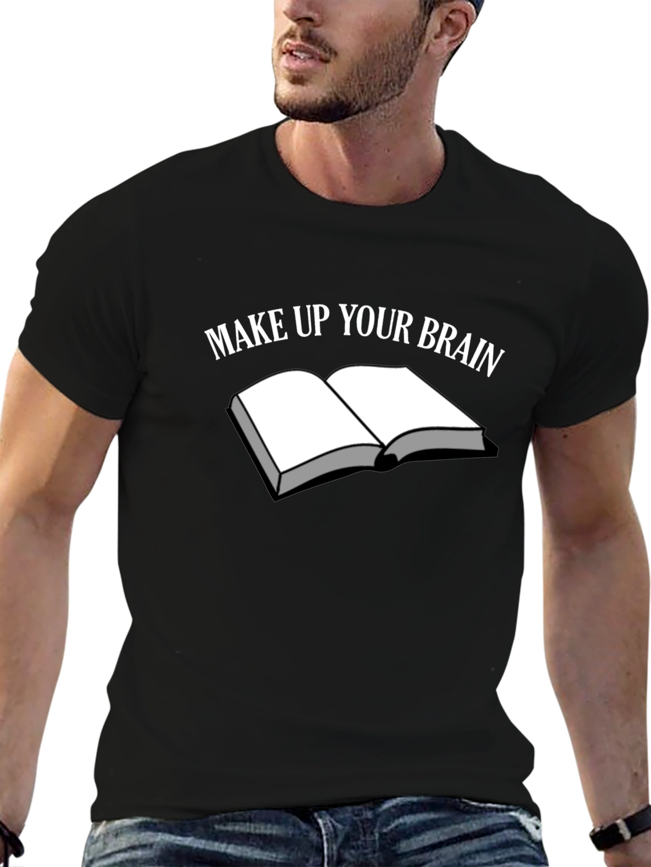 Make Up Your Brain T-Shirt - Book Graphic Tee