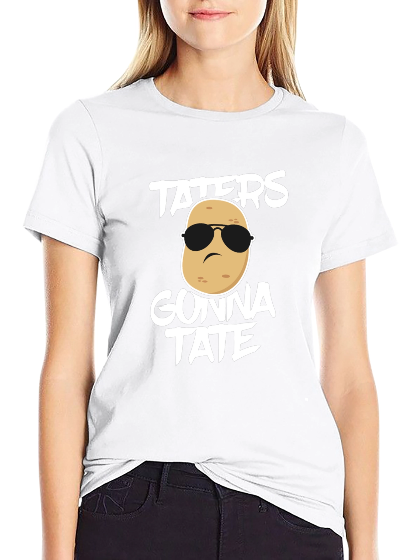 Taters Gonna Tate Graphic T-Shirt Funny Potato Tee