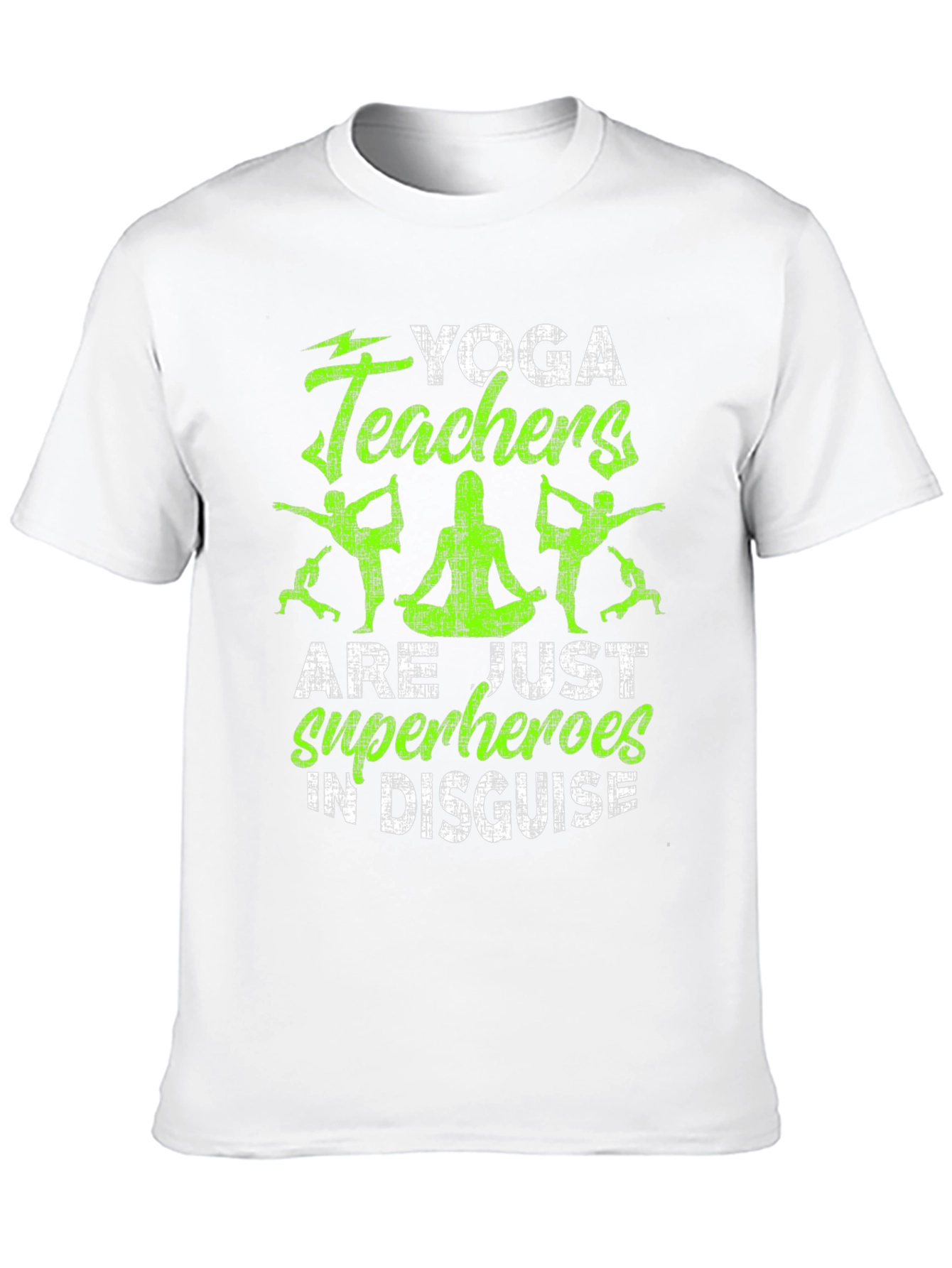 Yoga Teacher Superhero Black T-Shirt