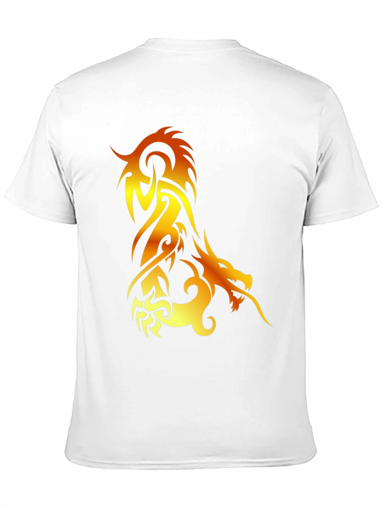 Fiery Dragon Graphic Tee - Black