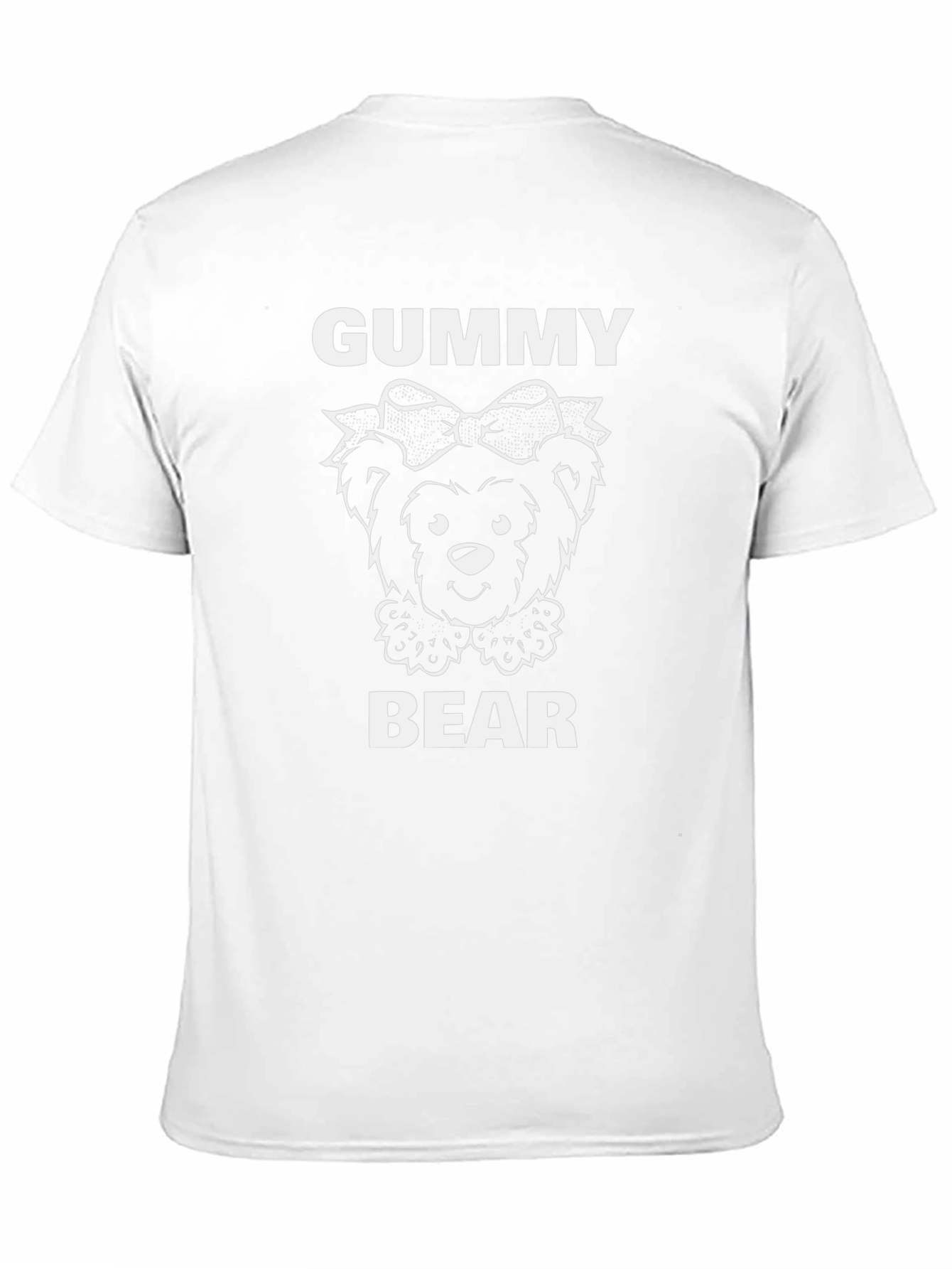Gummy Bear Graphic Tee - Black Cotton T-Shirt