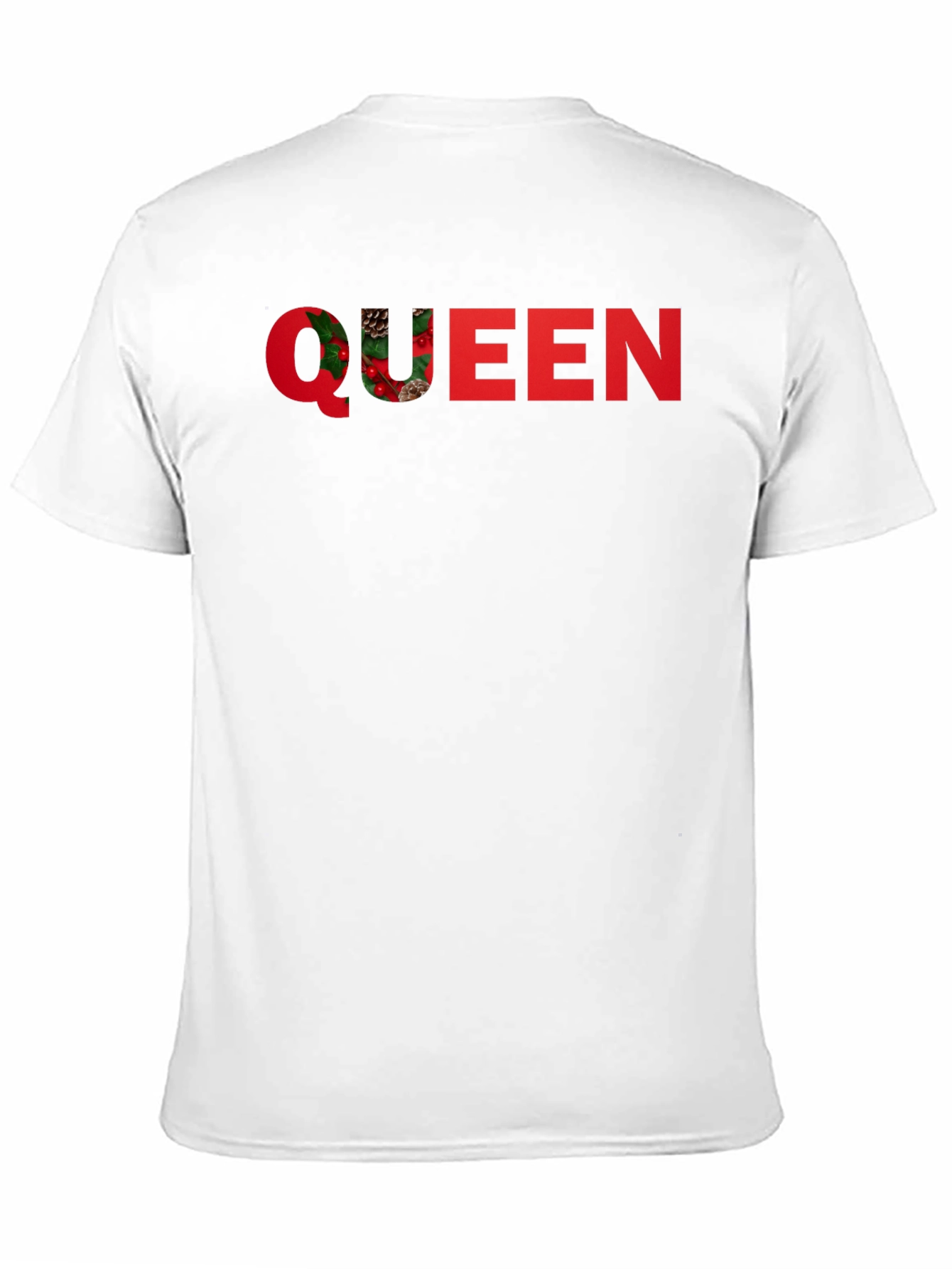 Festive Queen Graphic T-Shirt - Holiday Season Apparel