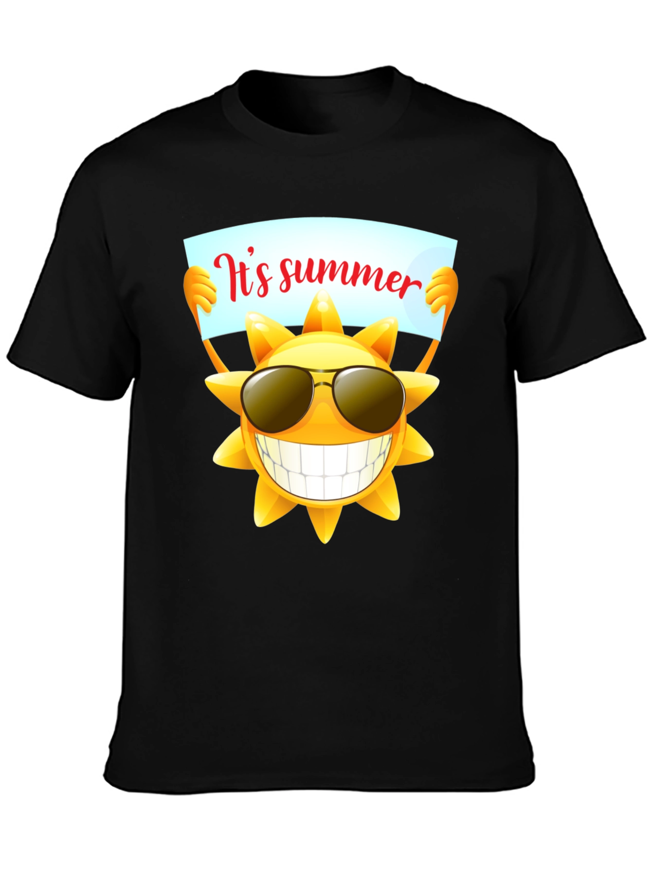 Summer Fun T-Shirt - Smiling Sun with Sunglasses