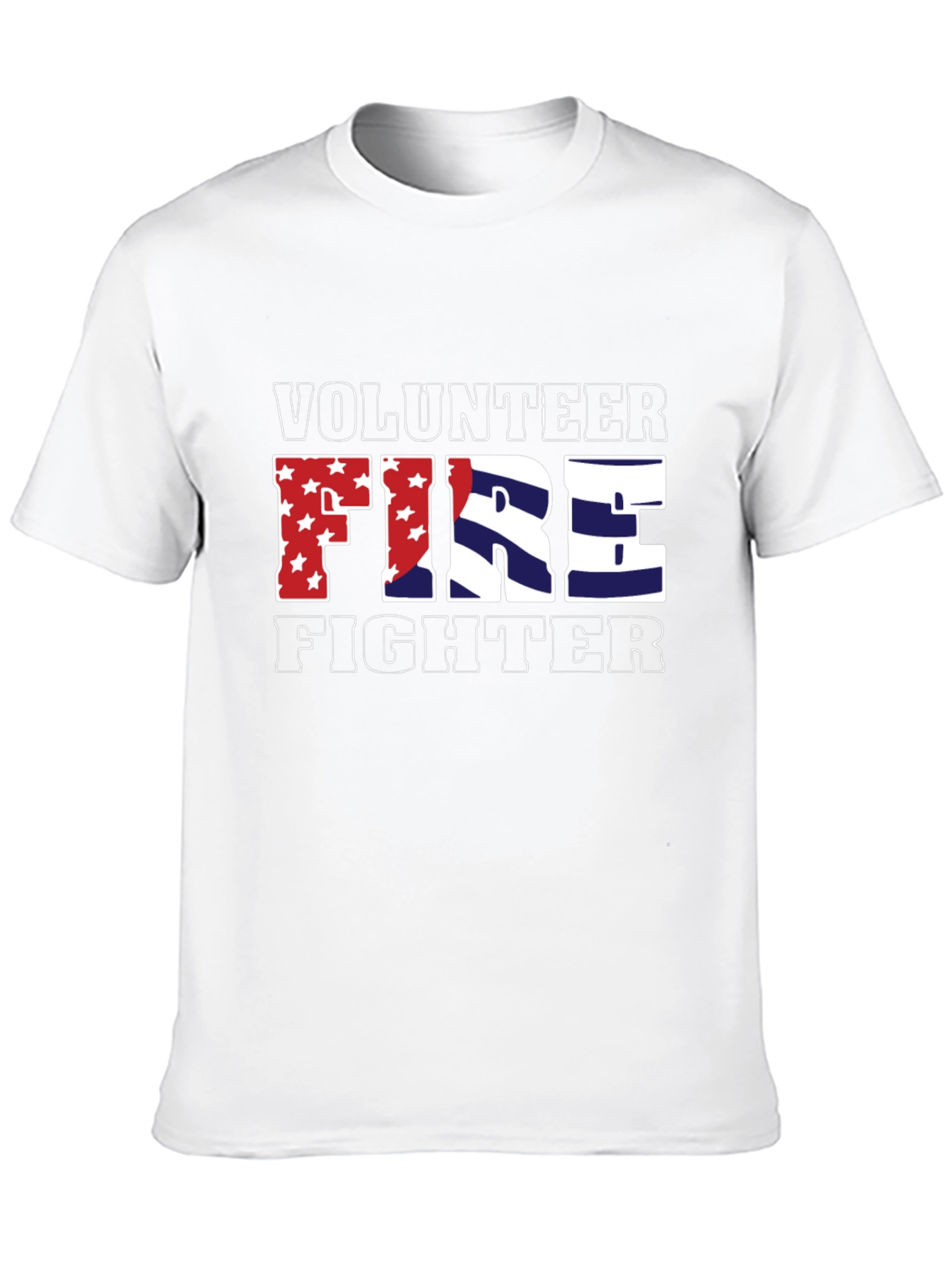 Volunteer Firefighter Patriotic Graphic Tee