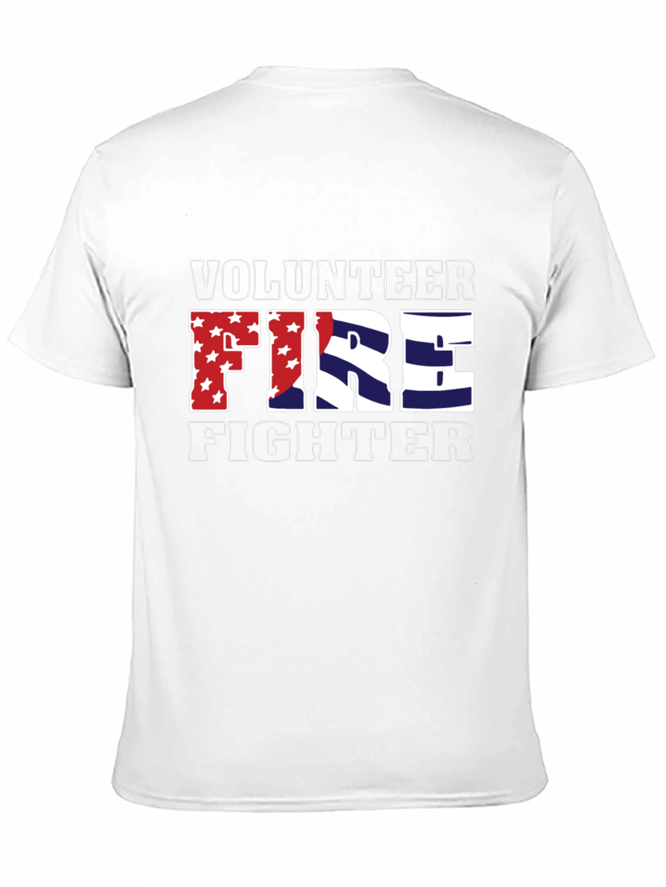 Volunteer Firefighter Patriotic Graphic Tee