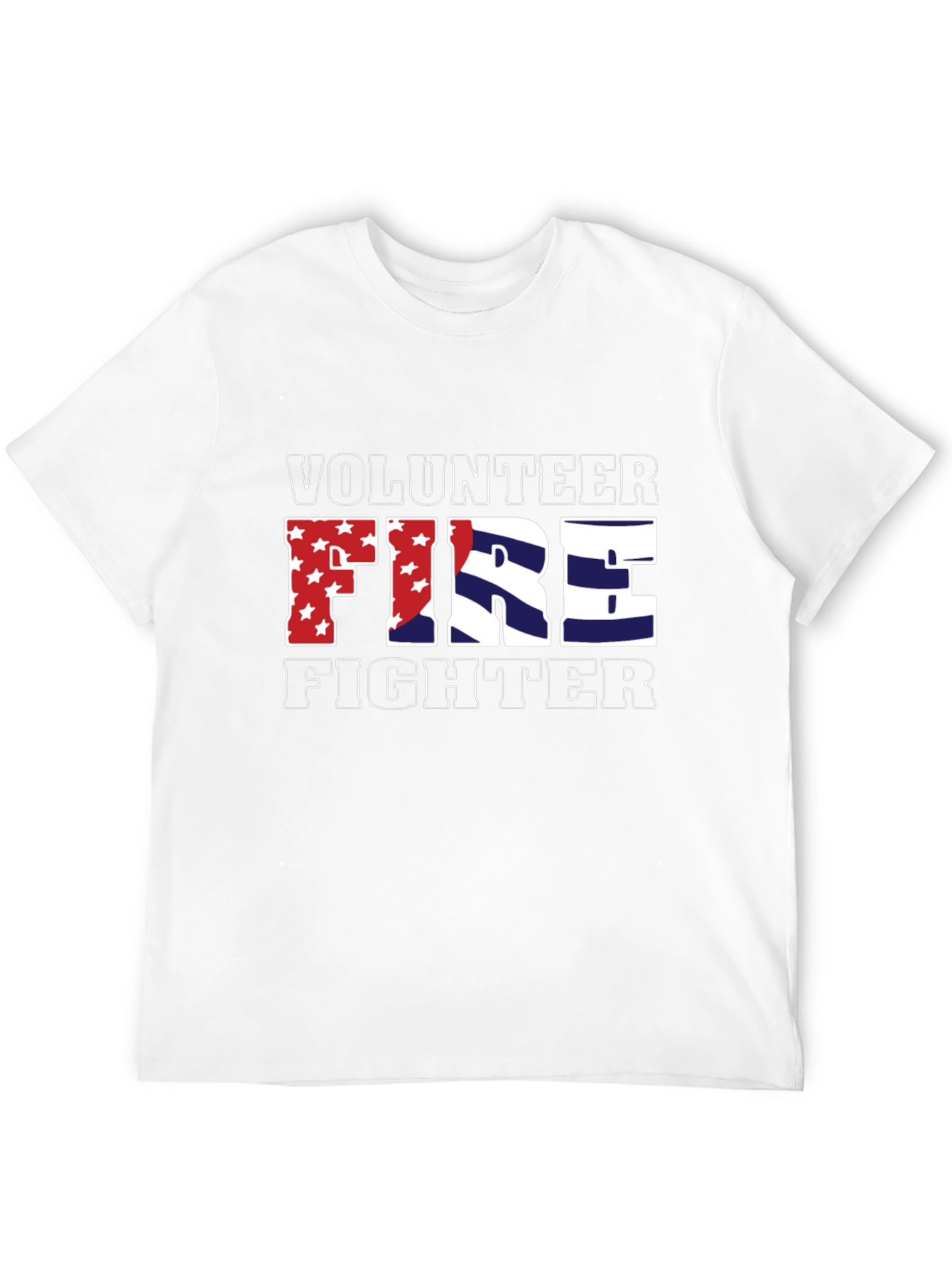 Volunteer Firefighter Patriotic Graphic Tee