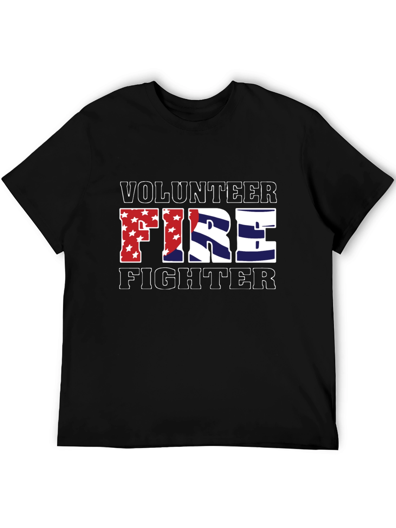 Volunteer Firefighter Patriotic Graphic Tee