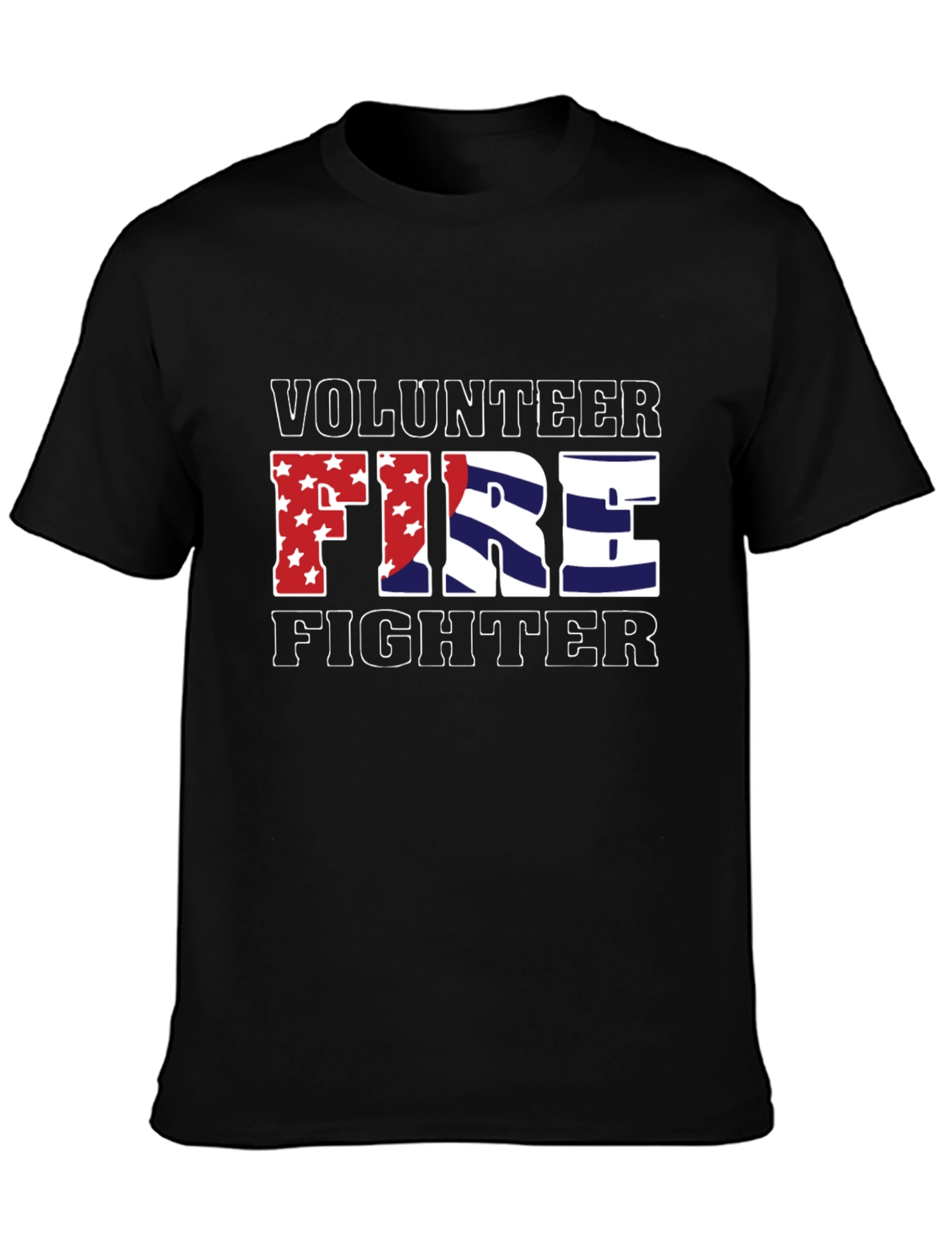 Volunteer Firefighter Patriotic Graphic Tee