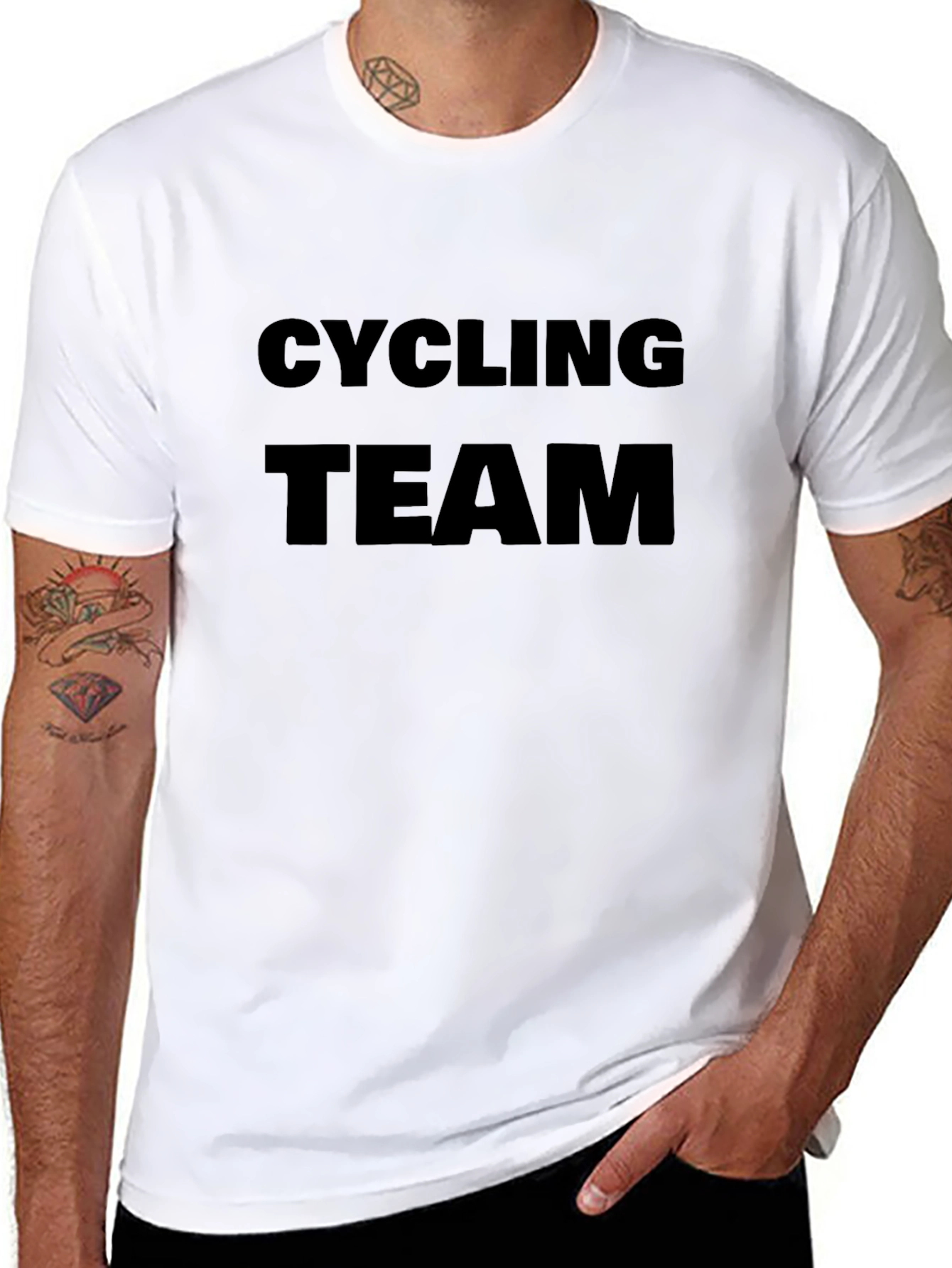 Cycling Team Graphic Black T-Shirt