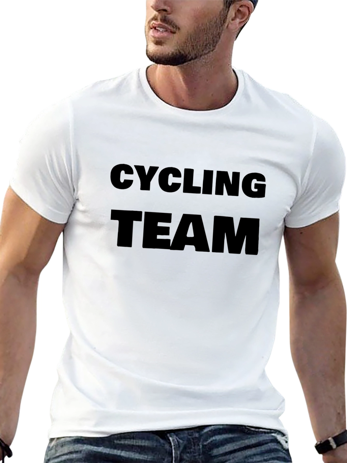 Cycling Team Graphic Black T-Shirt