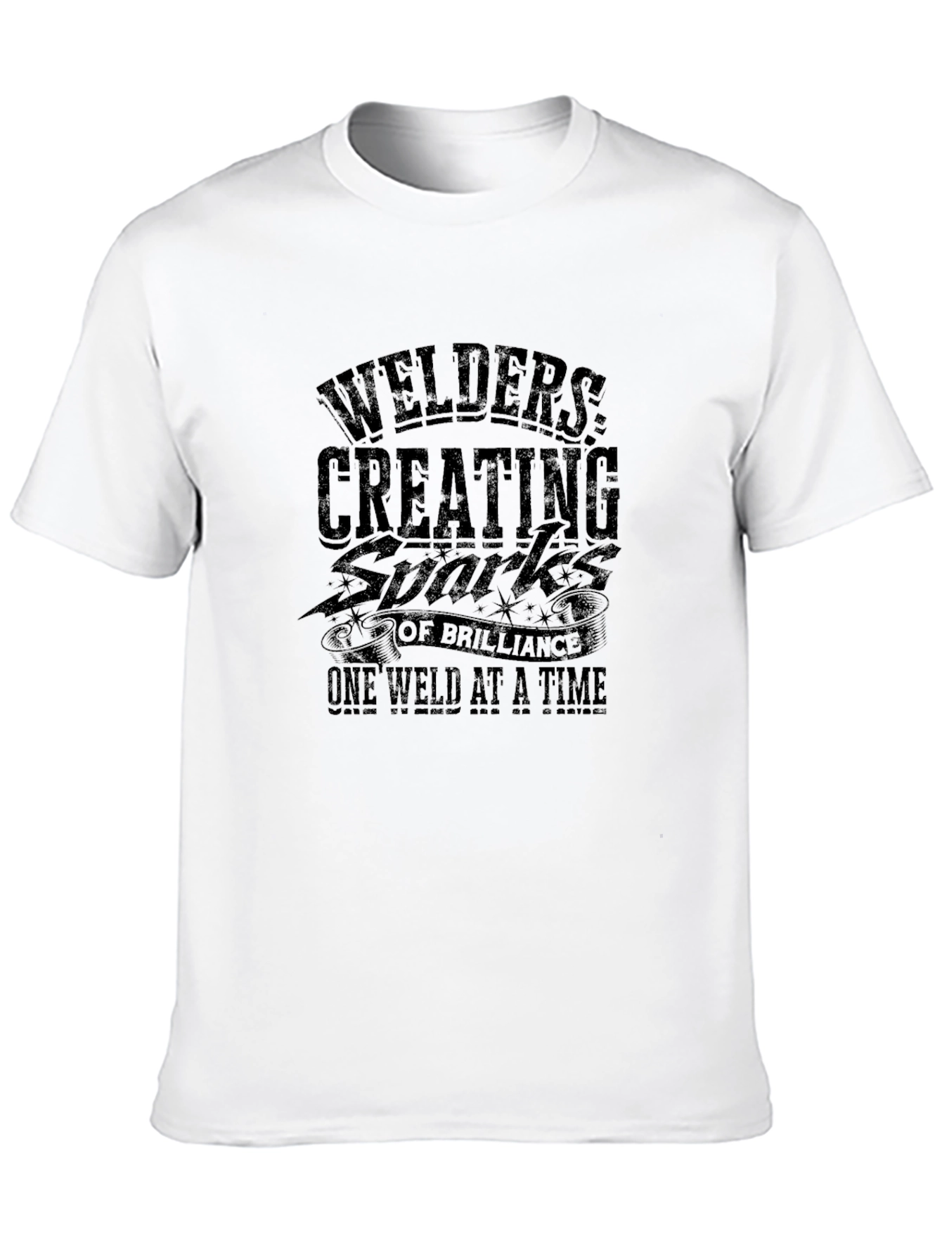 Welders Creating Sparks Graphic Tee