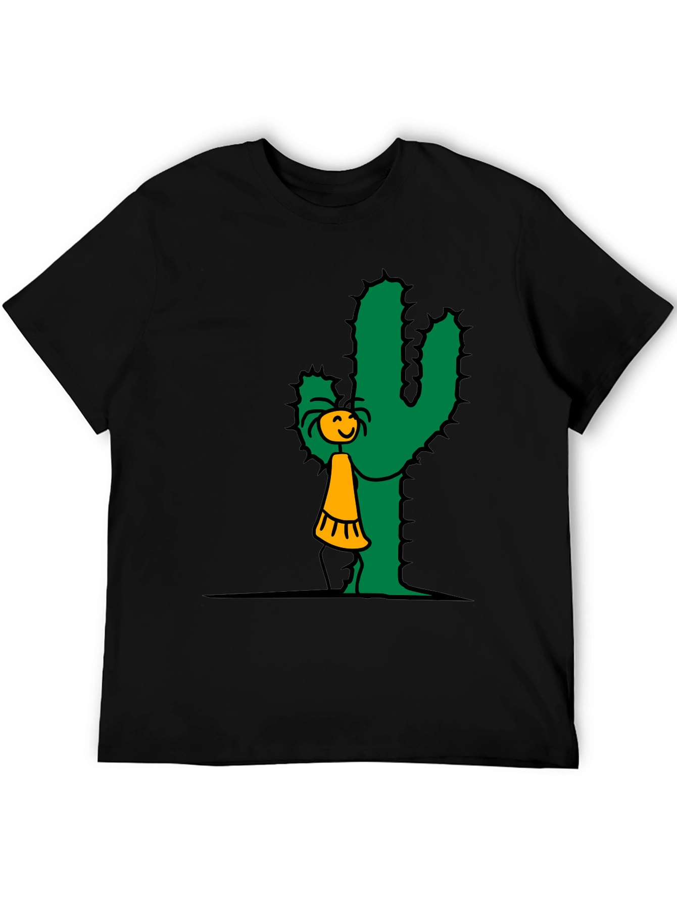 Cactus Hug T-Shirt - Whimsical Graphic Tee