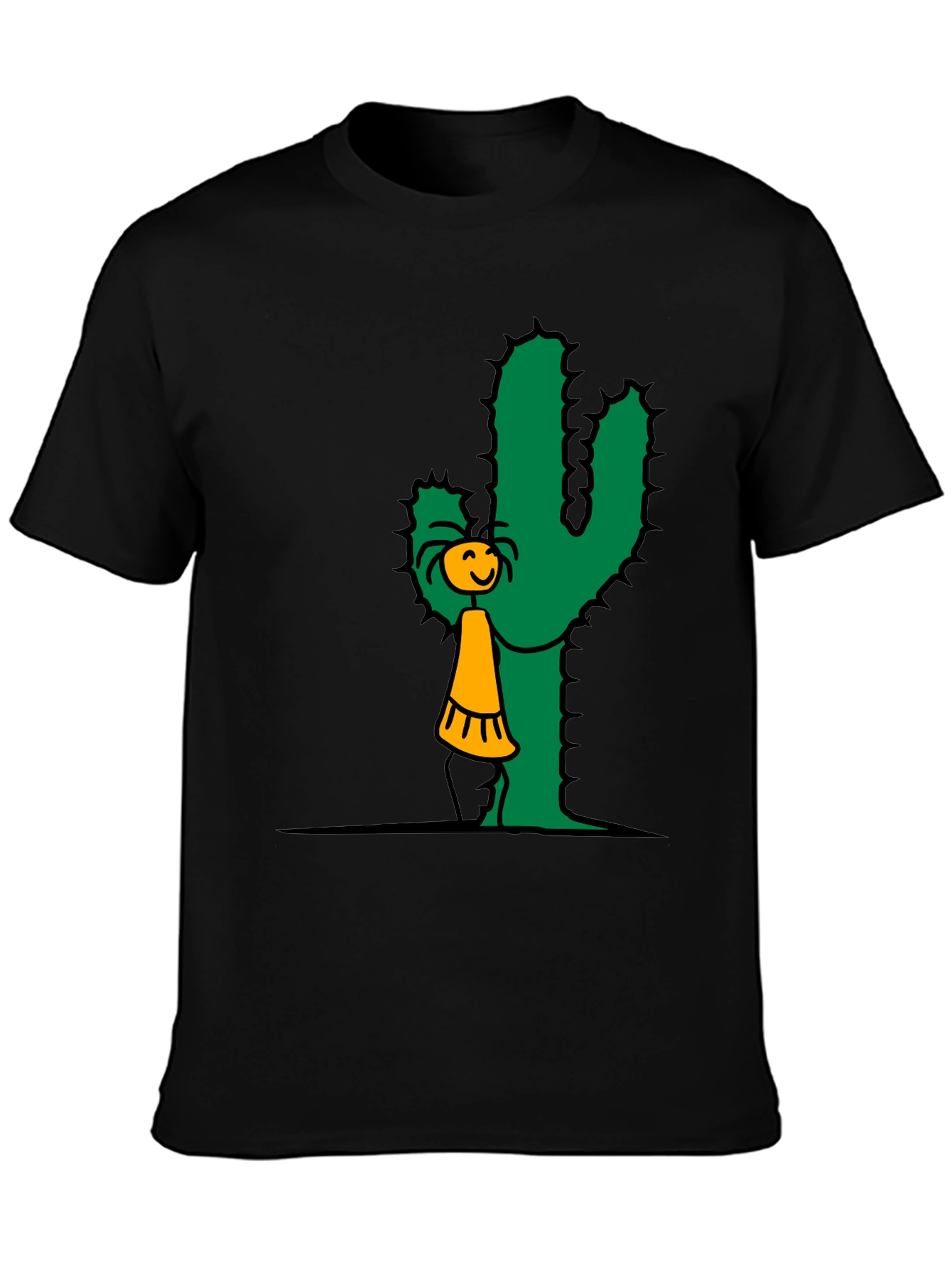 Cactus Hug T-Shirt - Whimsical Graphic Tee