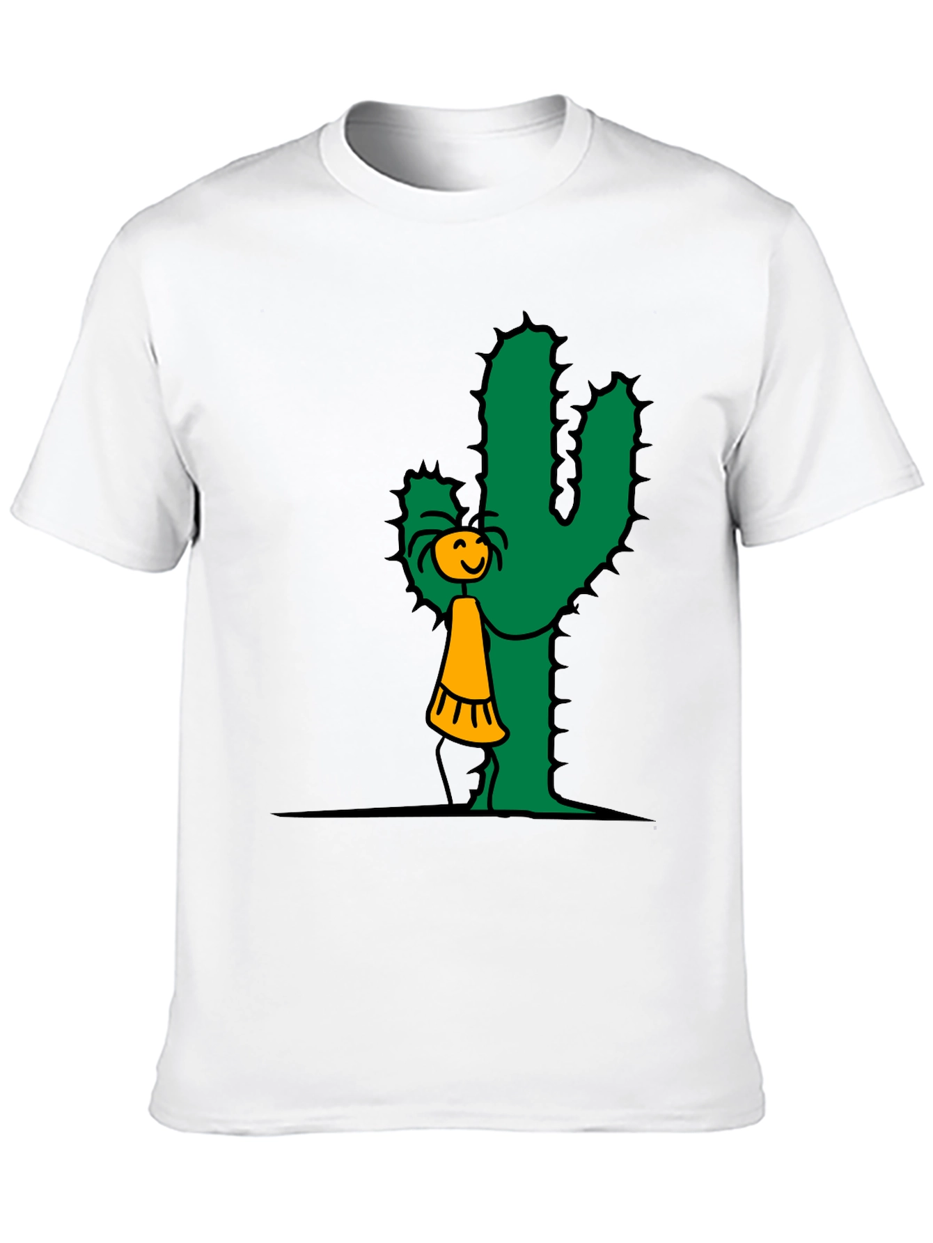 Cactus Hug T-Shirt - Whimsical Graphic Tee