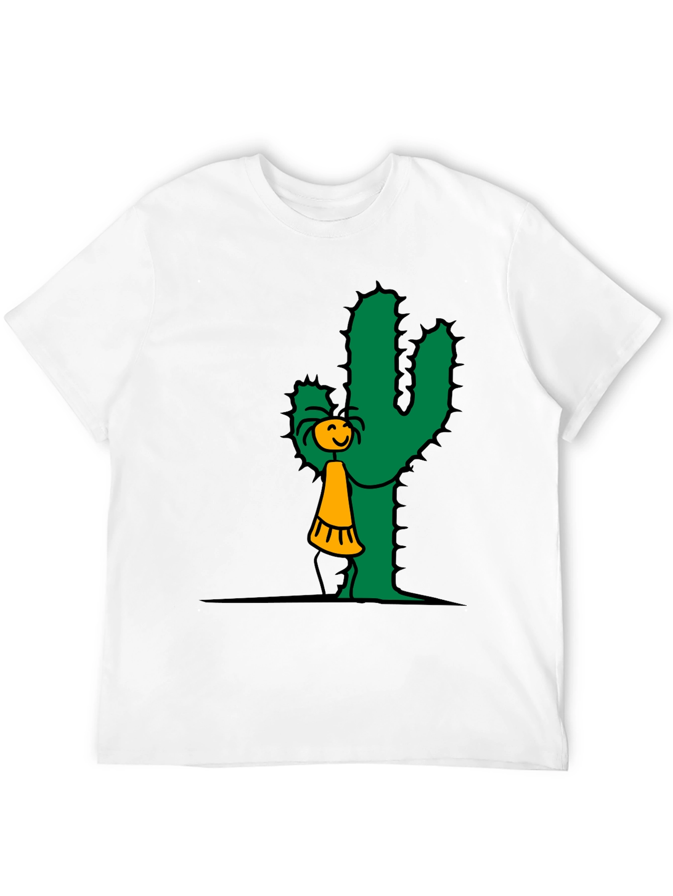 Cactus Hug T-Shirt - Whimsical Graphic Tee