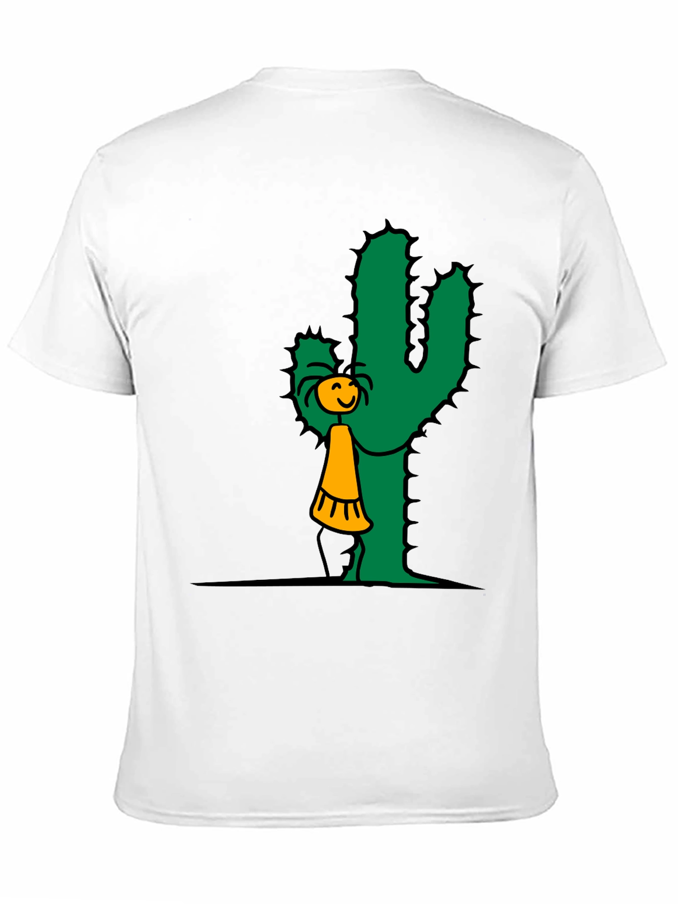 Cactus Hug T-Shirt - Whimsical Graphic Tee